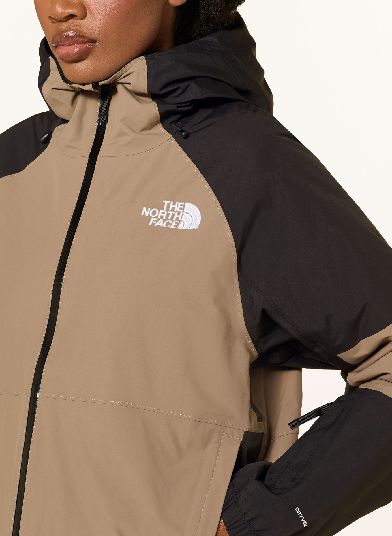 THE NORTH FACE Skijacke SLAYDEE: DUNKELBRAUN / BEIGE
