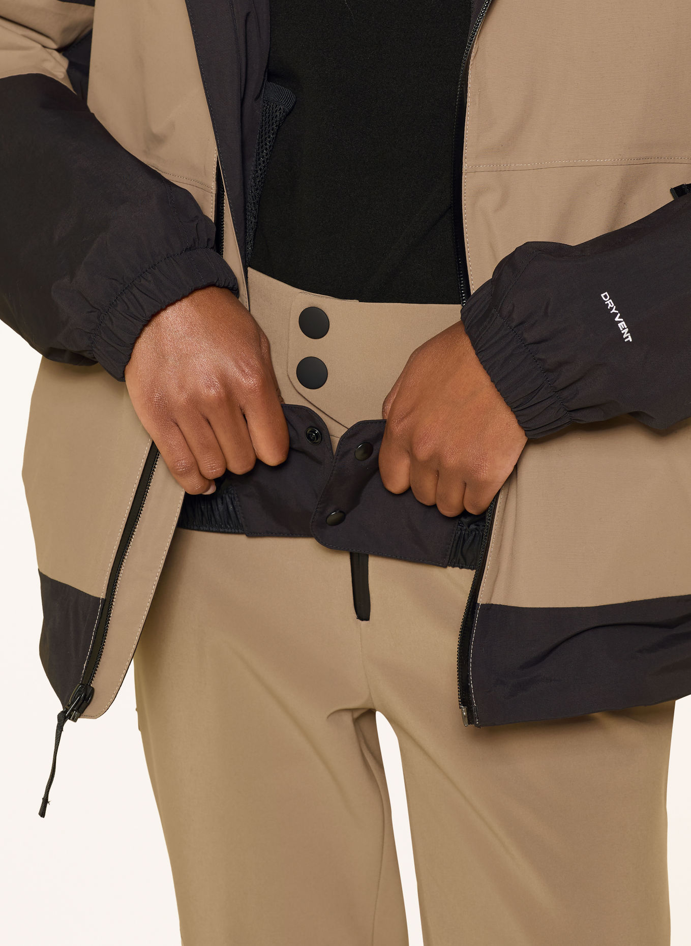 THE NORTH FACE Skijacke SLAYDEE: DUNKELBRAUN / BEIGE