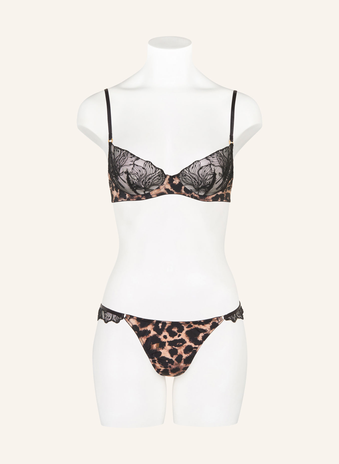 BLUEBELLA String NINA: BLACK / LIGHT BROWN / BROWN