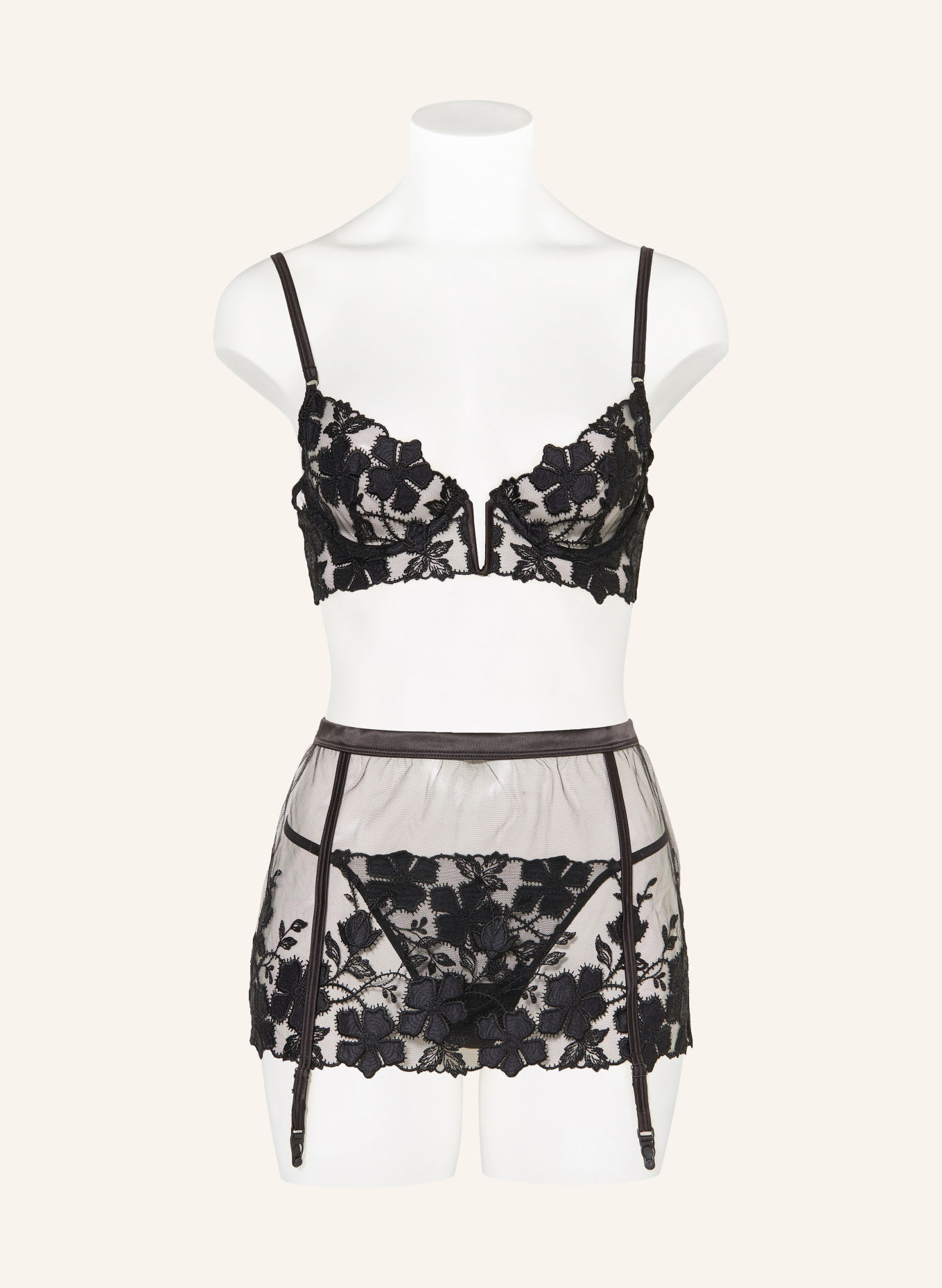 BLUEBELLA ALARA Garter Belts: BLACK