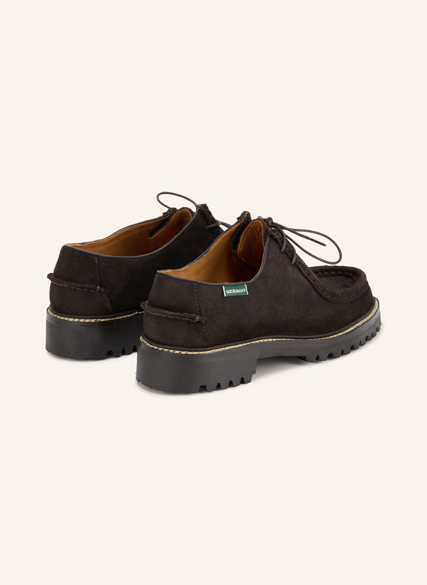 SEBAGO Chaussures à lacets ODSON LUG: MARRON FONCÉ