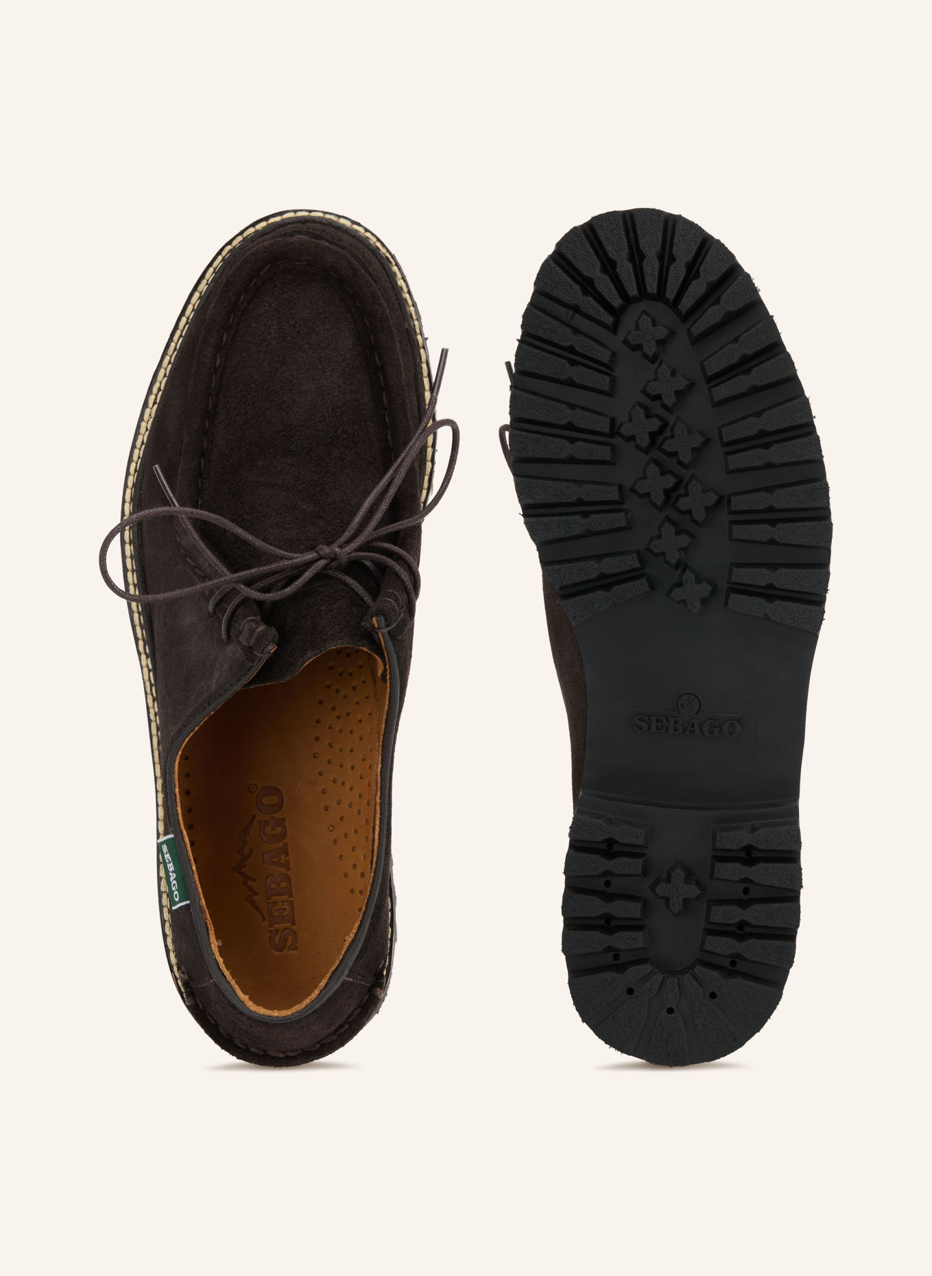 SEBAGO Chaussures à lacets ODSON LUG: MARRON FONCÉ