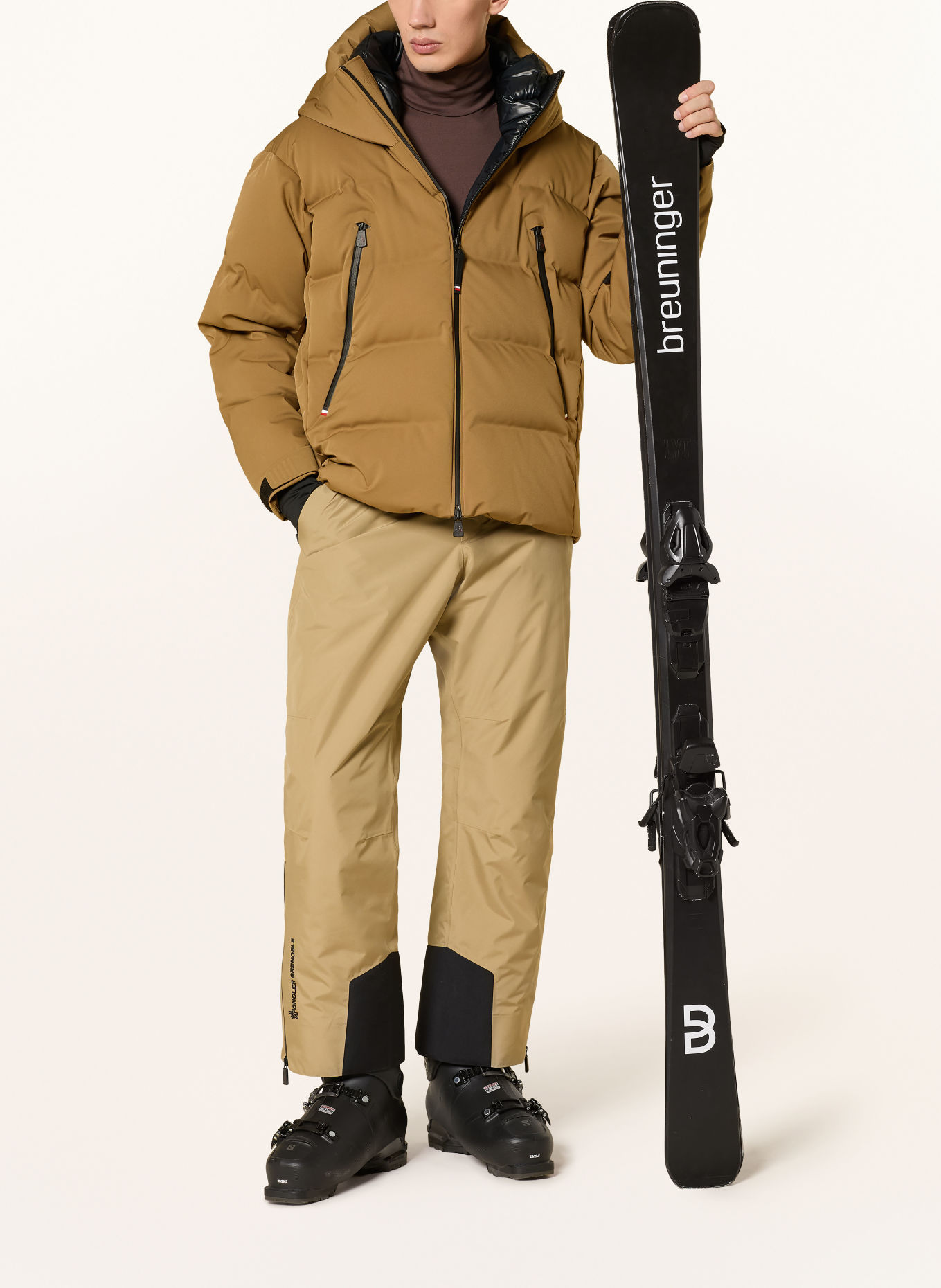 MONCLER GRENOBLE FELLBERG Down ski jacket: BEIGE