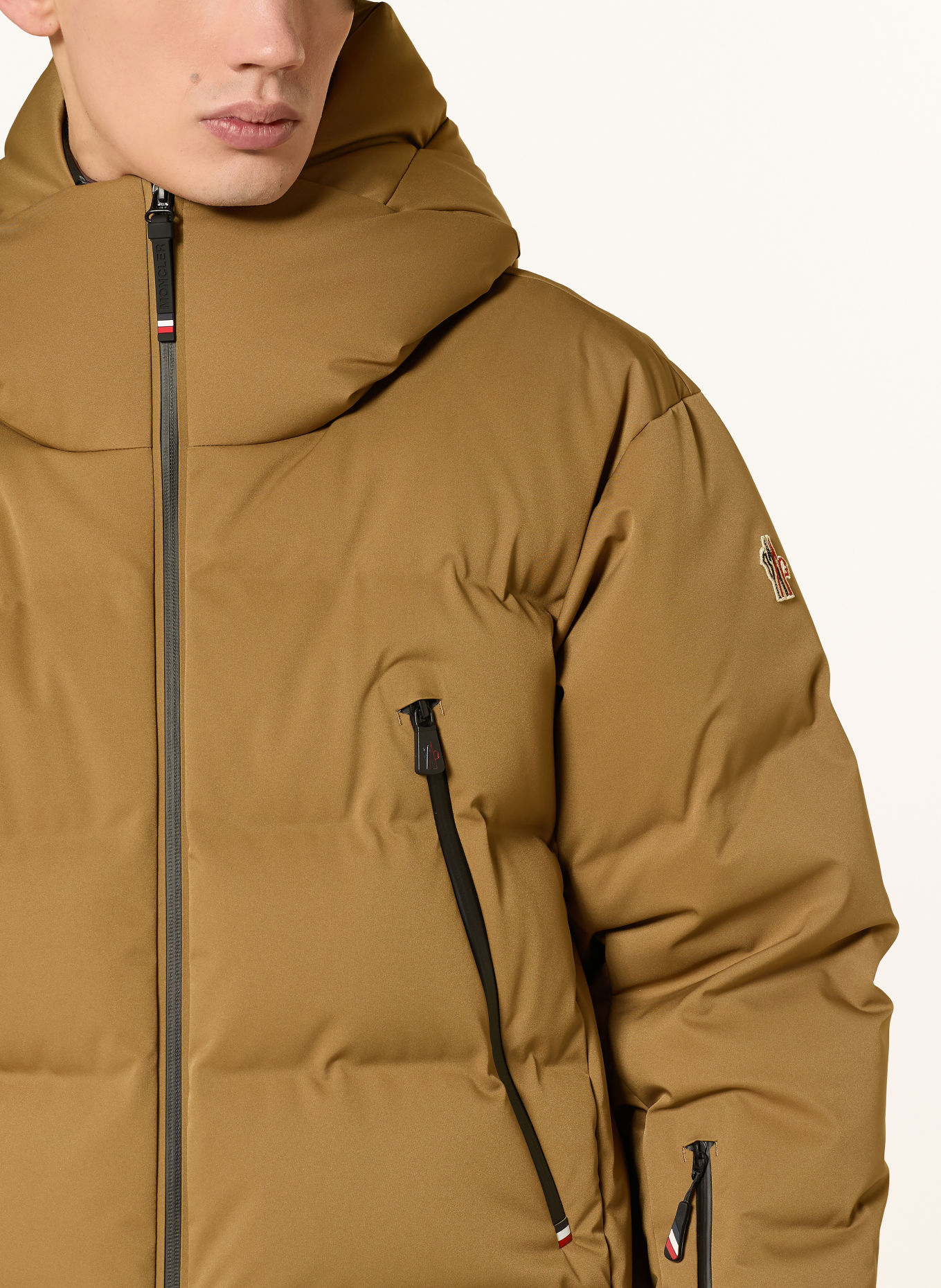 MONCLER GRENOBLE FELLBERG Down ski jacket: BEIGE