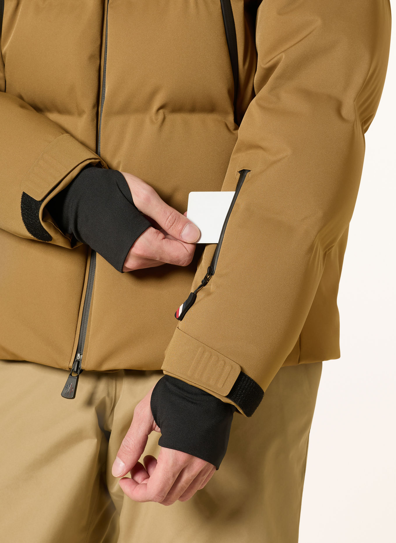 MONCLER GRENOBLE FELLBERG Down ski jacket: BEIGE
