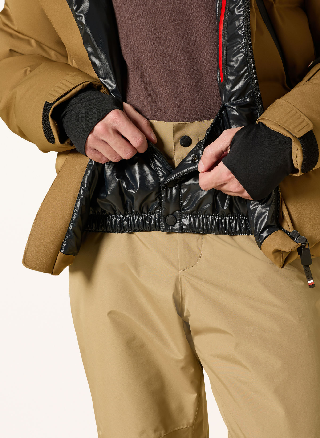 MONCLER GRENOBLE FELLBERG Down ski jacket: BEIGE