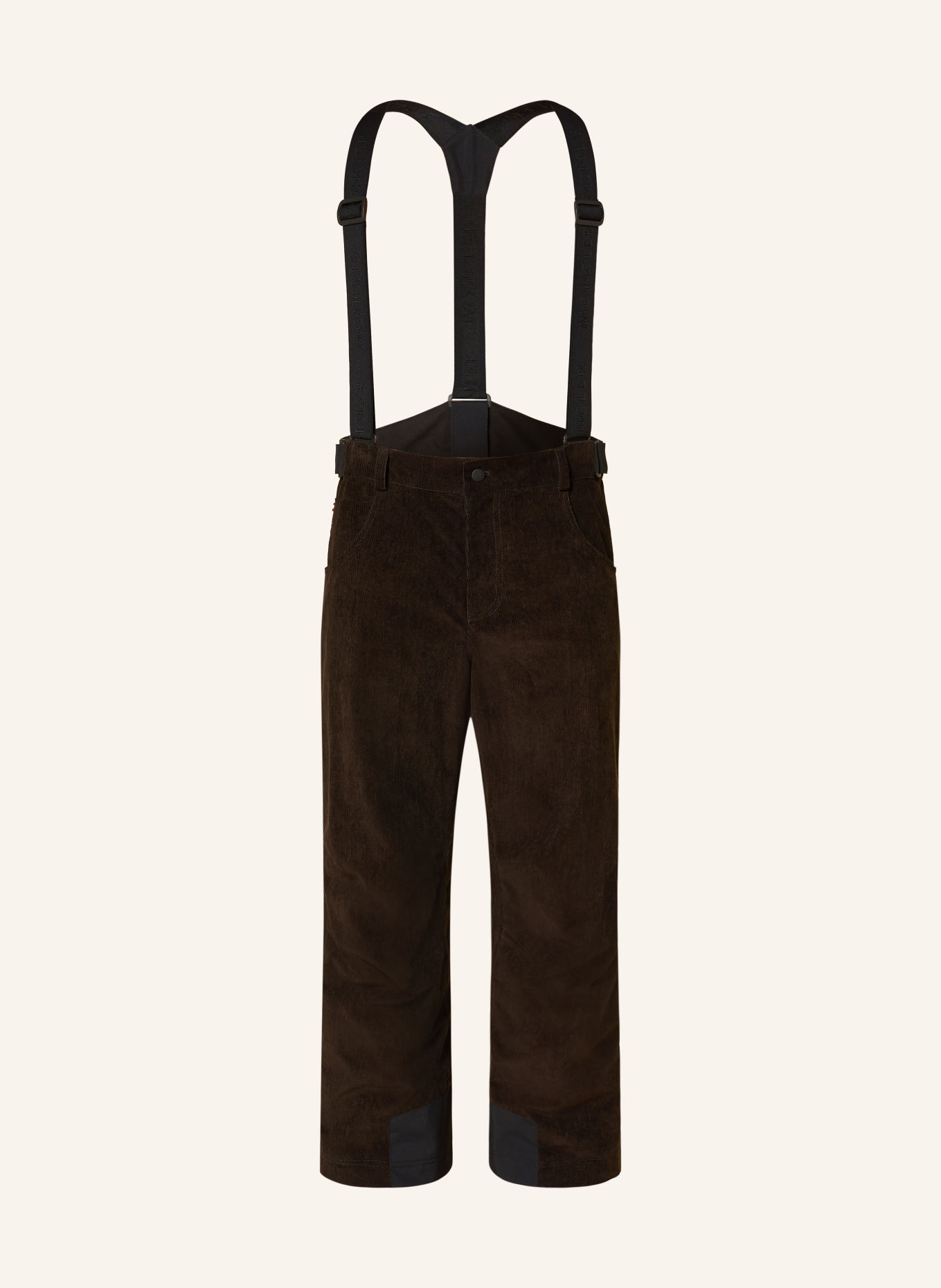 MONCLER GRENOBLE Skihose aus Cord: DUNKELBRAUN