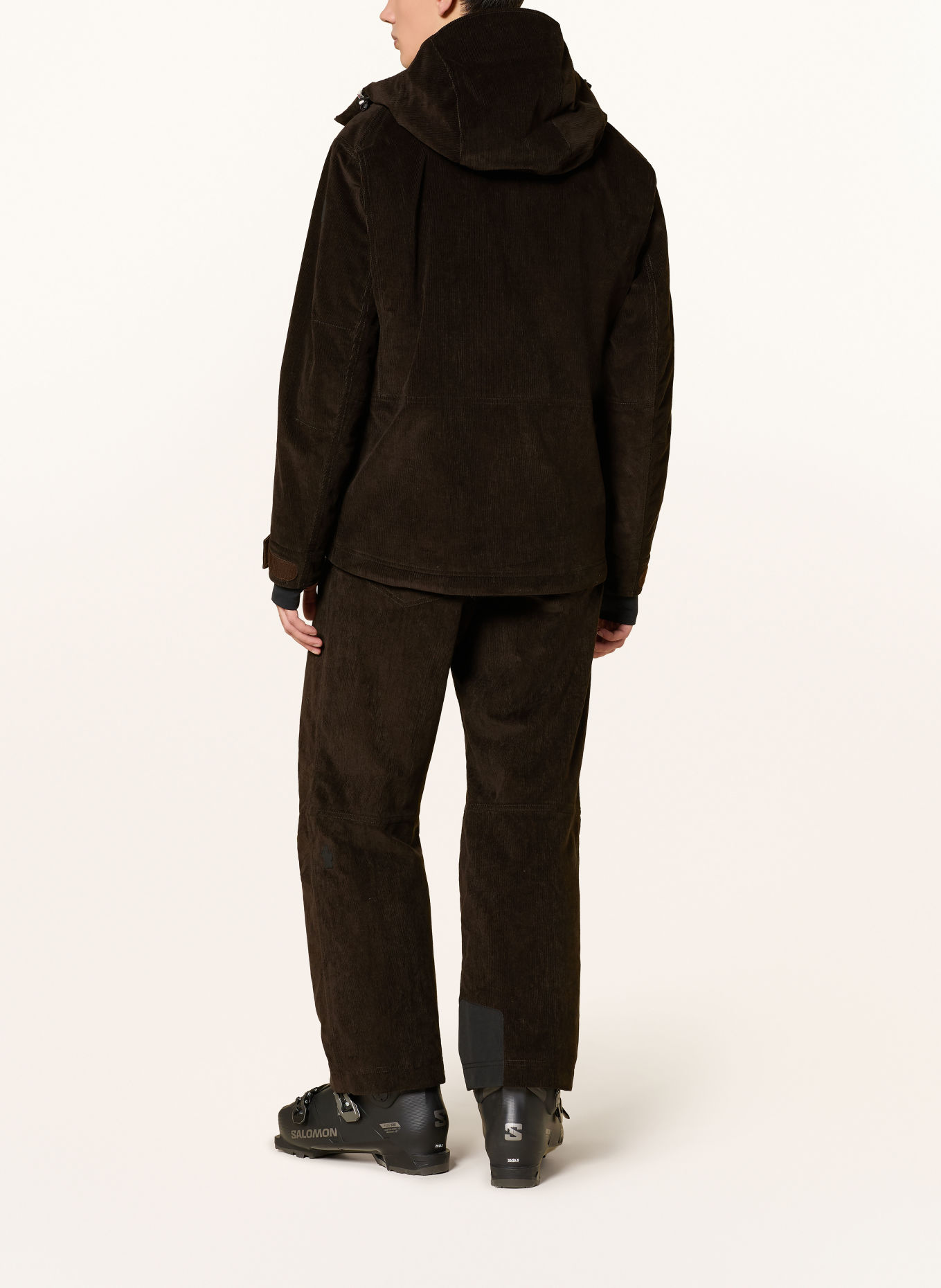 MONCLER GRENOBLE Skihose aus Cord: DUNKELBRAUN