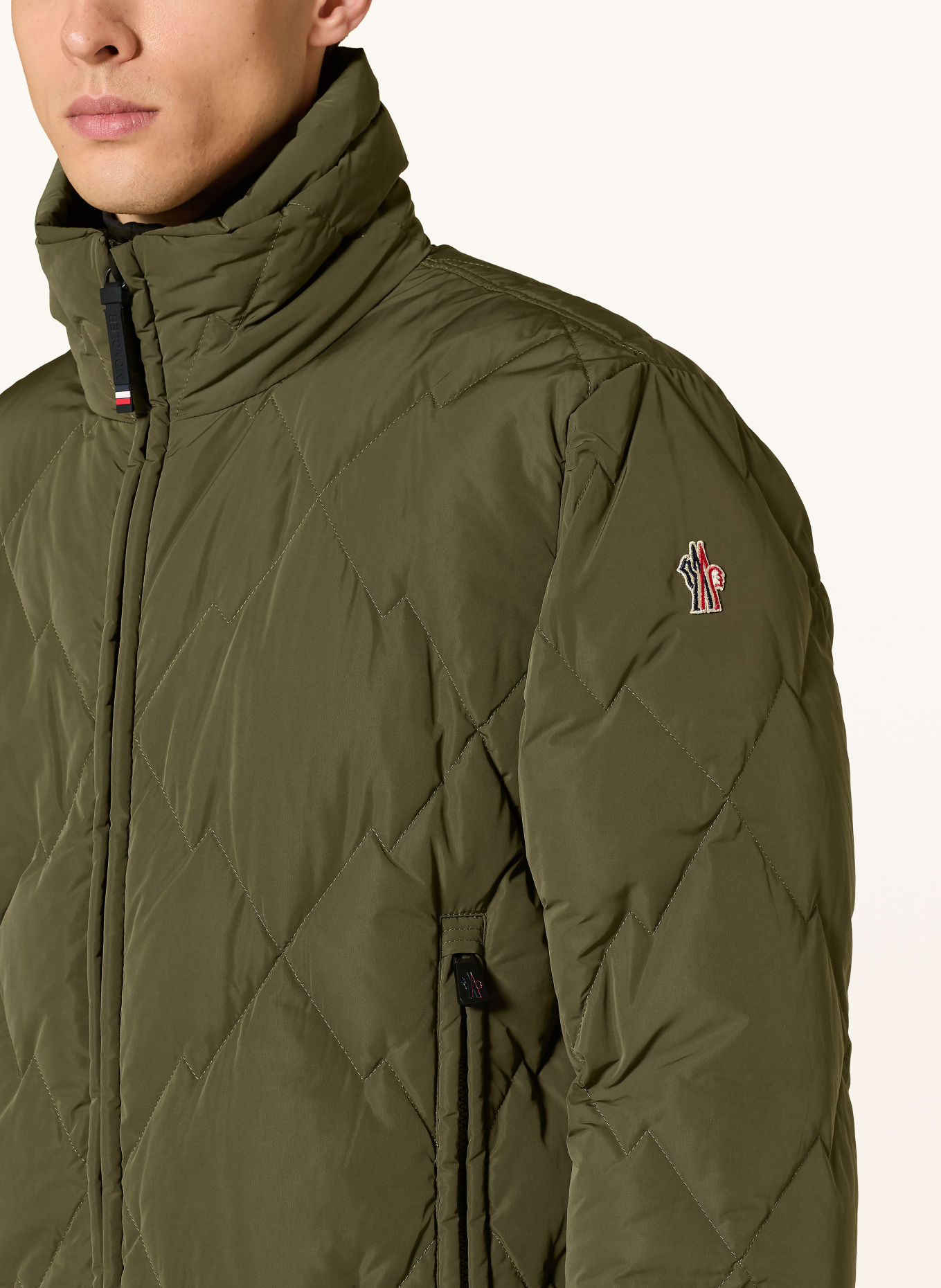 MONCLER GRENOBLE BRAMANS Down Jacket: OLIVE