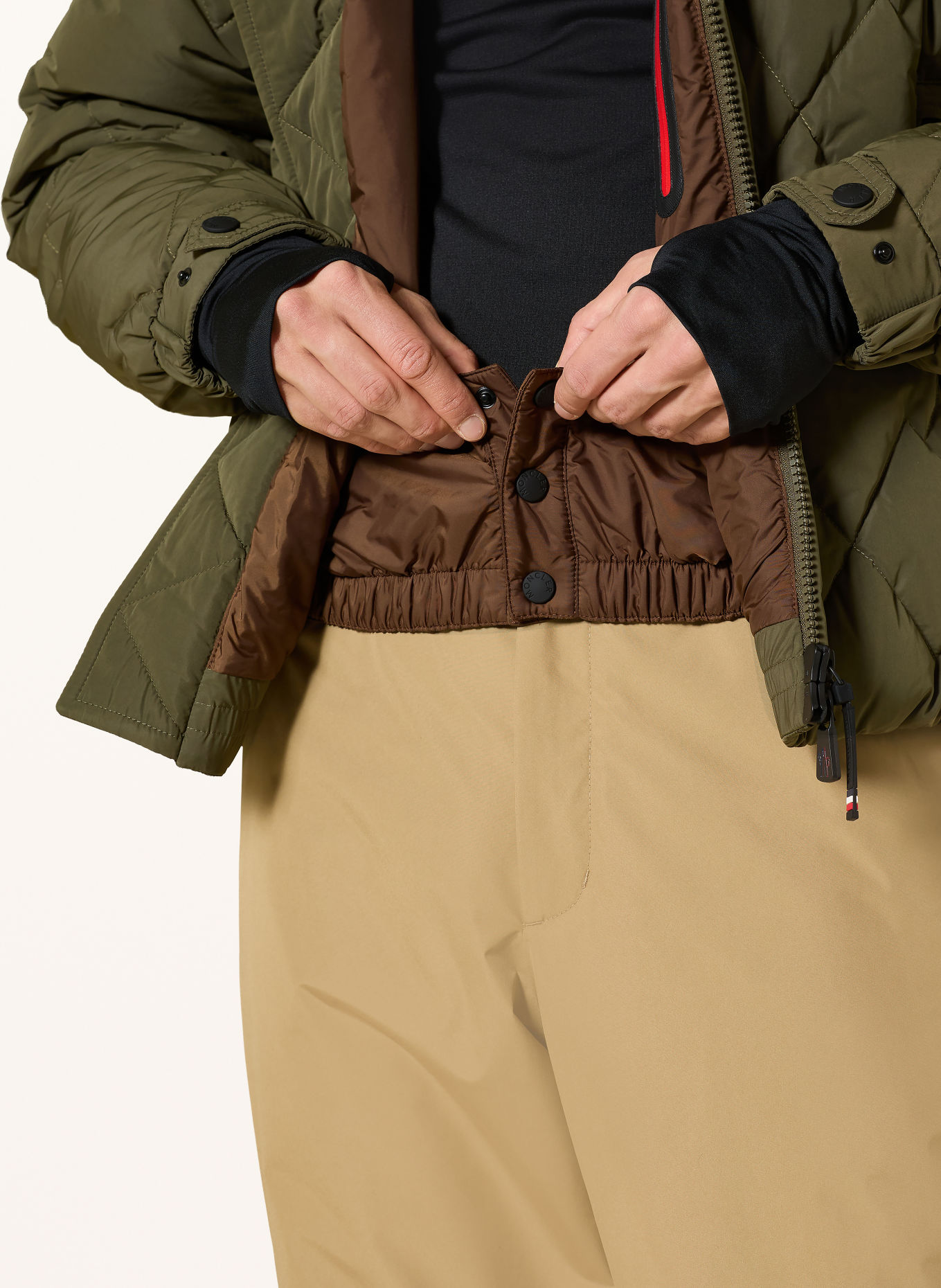 MONCLER GRENOBLE BRAMANS Down Jacket: OLIVE