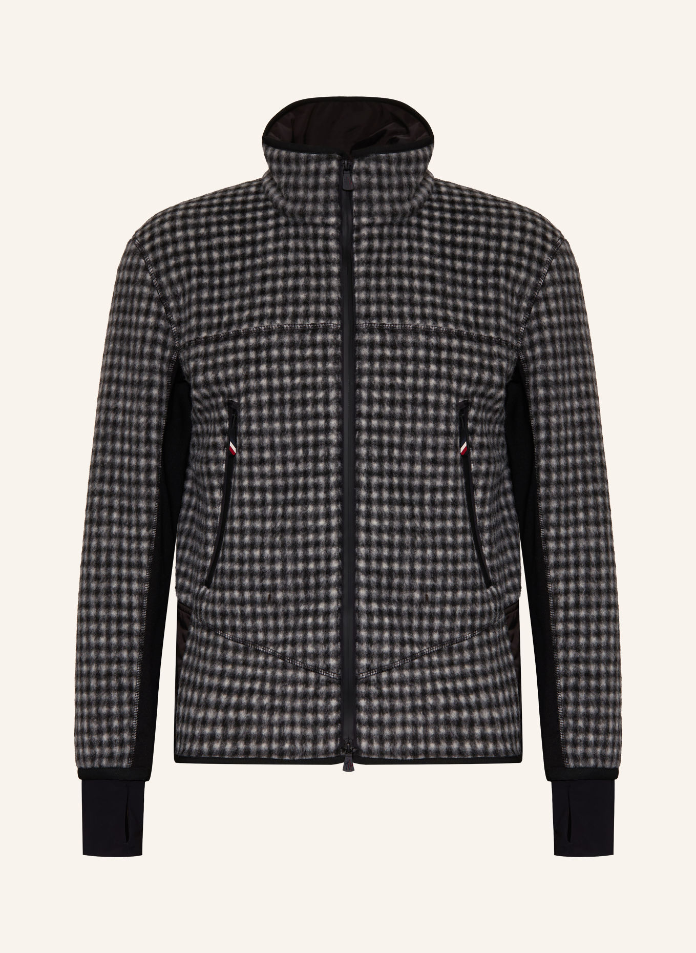 MONCLER GRENOBLE Jachetă de strat intermediar: GRI ÎNCHIS / GRI