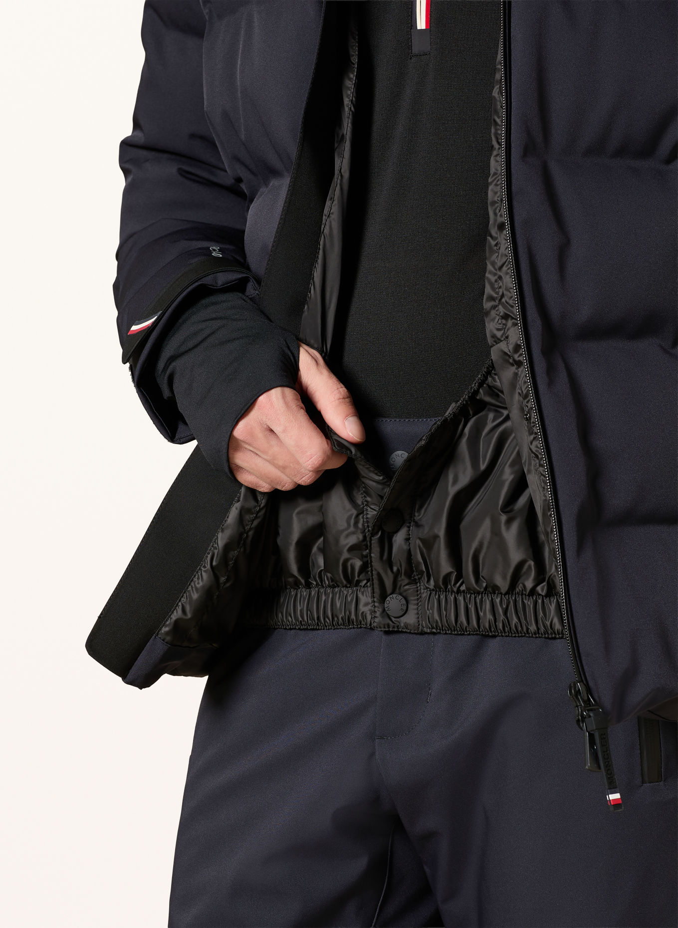 MONCLER GRENOBLE MONTGETECH Down ski jacket: DARK BLUE