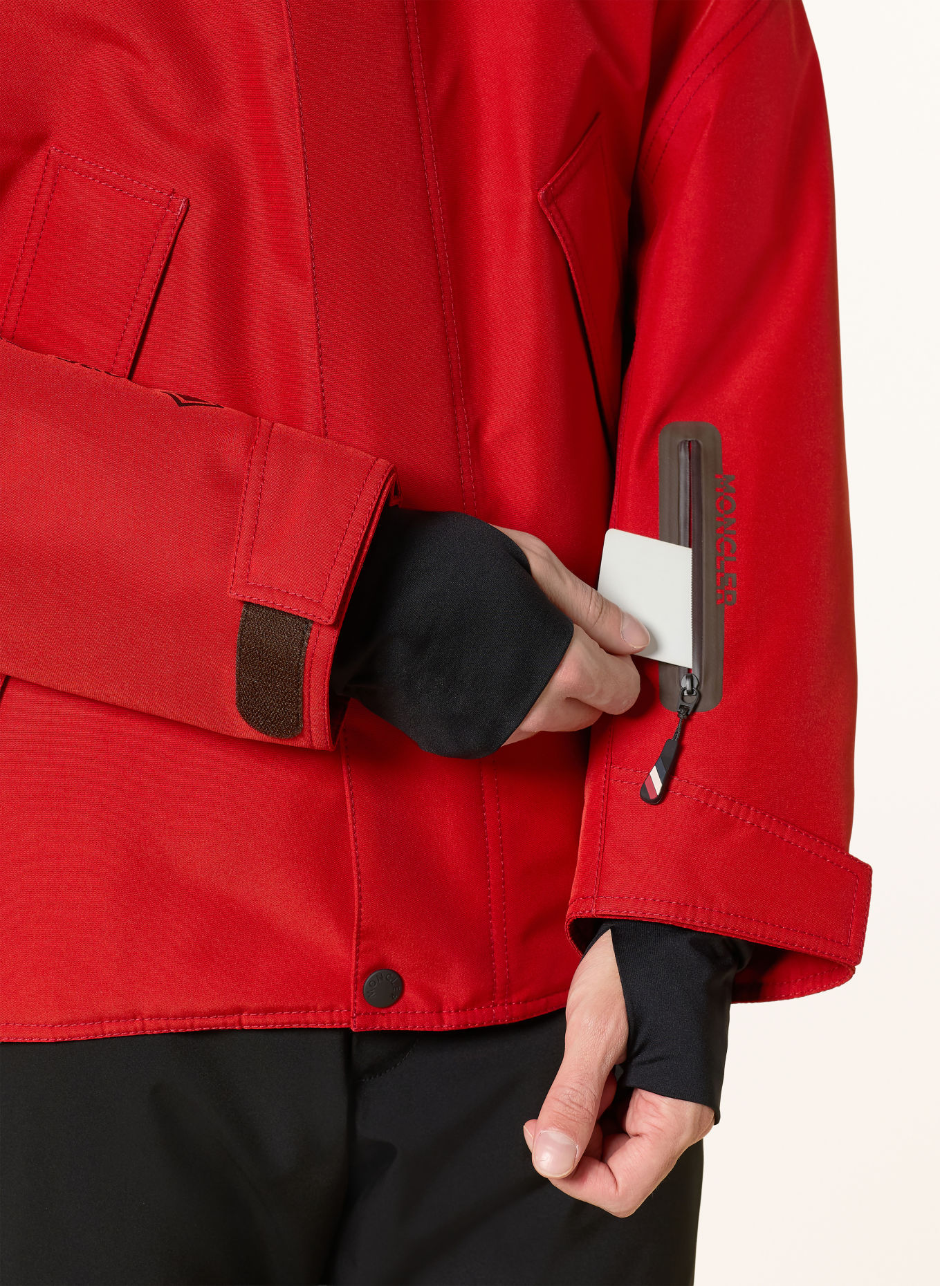 MONCLER GRENOBLE LAMBIR Ski Jacket: RED