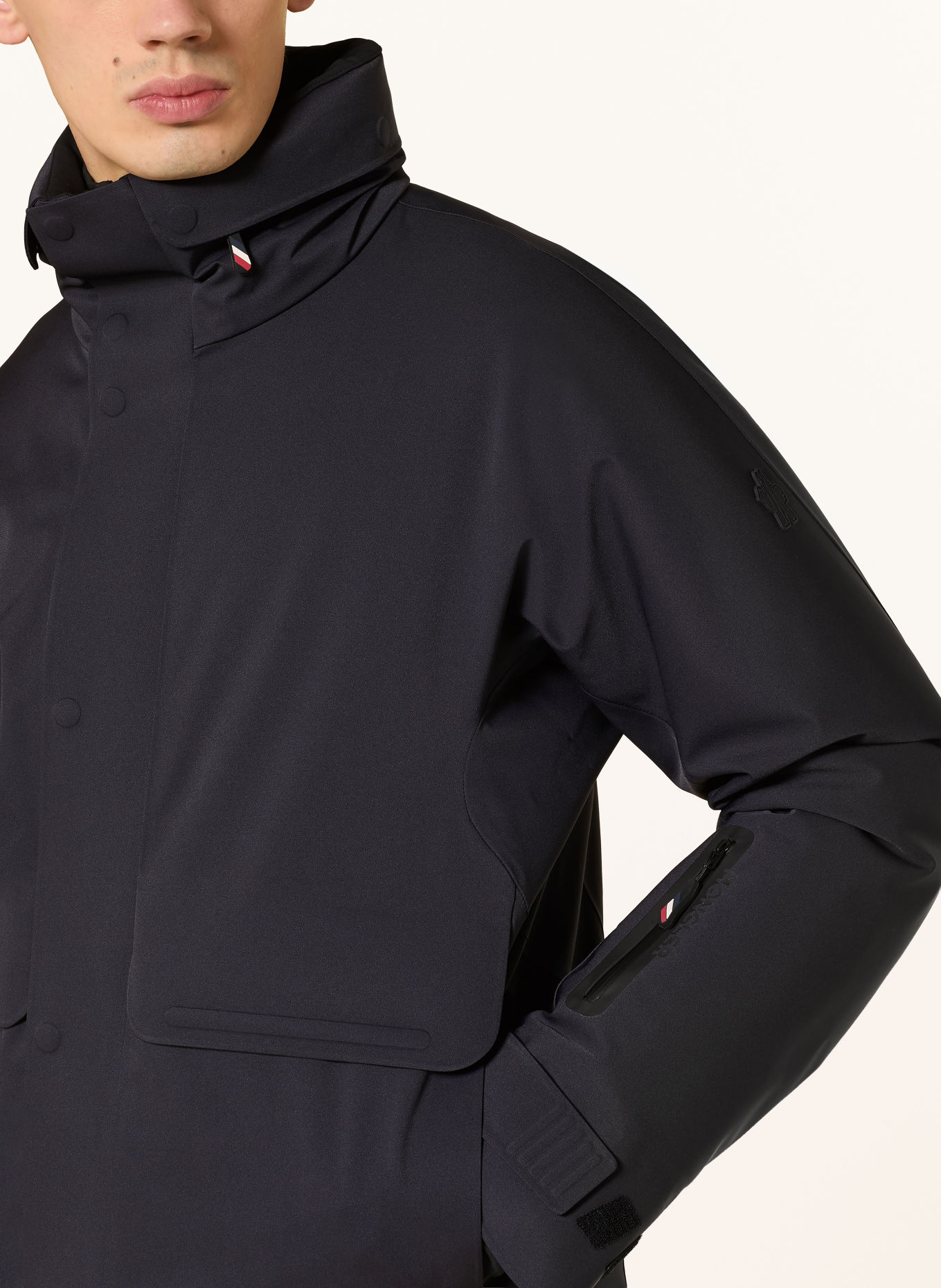 MONCLER GRENOBLE IRRENBERG Down ski jacket: DARK BLUE