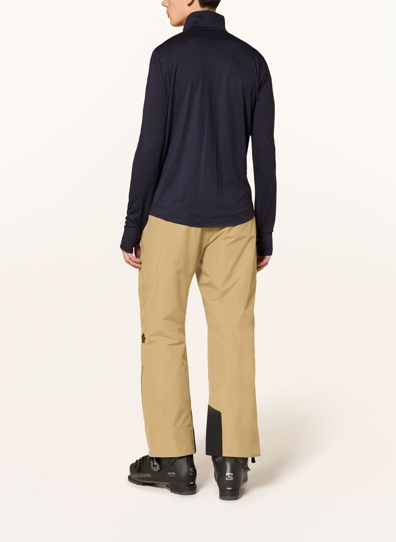 MONCLER GRENOBLE Pull col zippé: BLEU FONCÉ