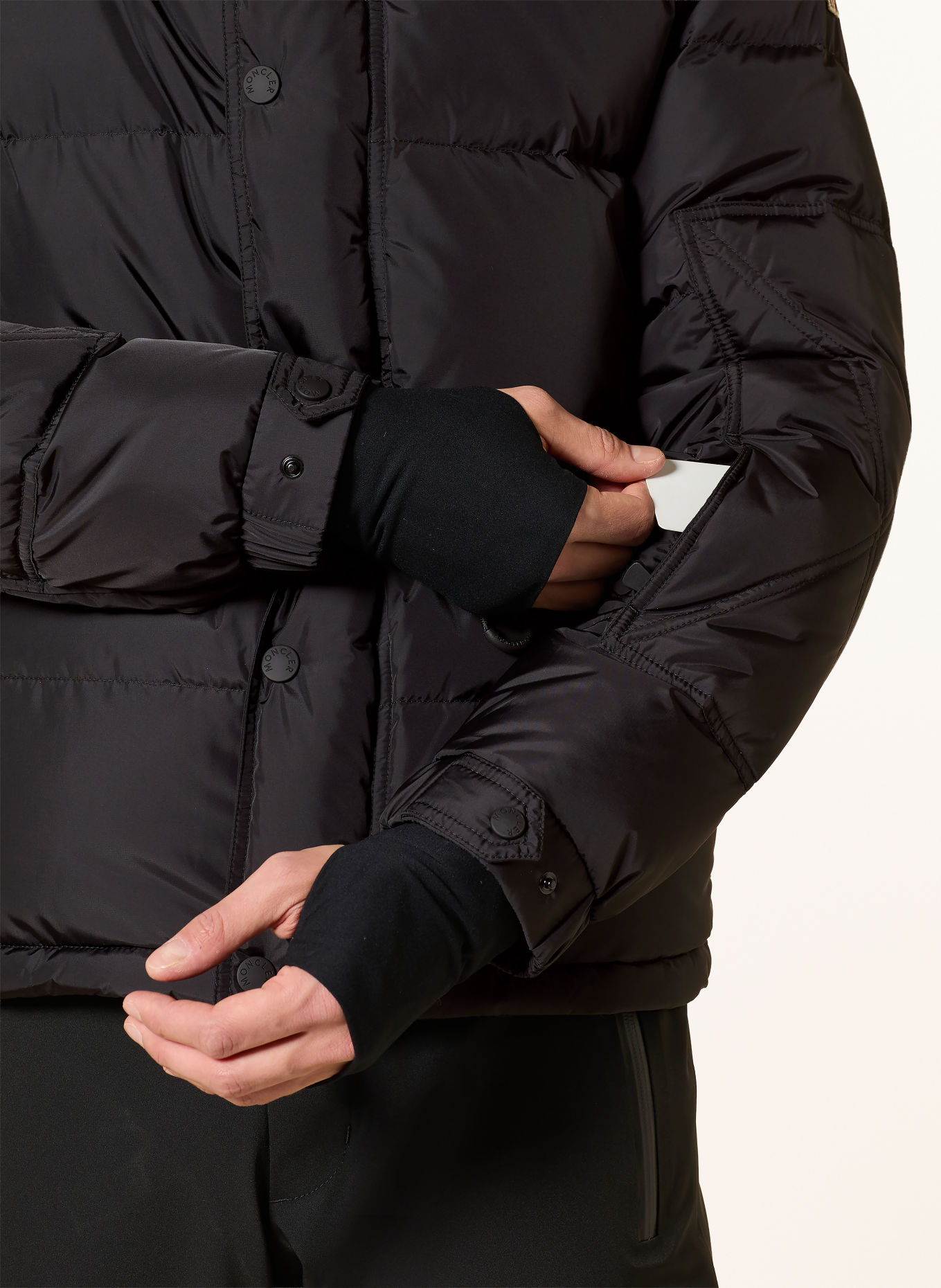 MONCLER GRENOBLE KASANKA Down Ski Jacket: BLACK