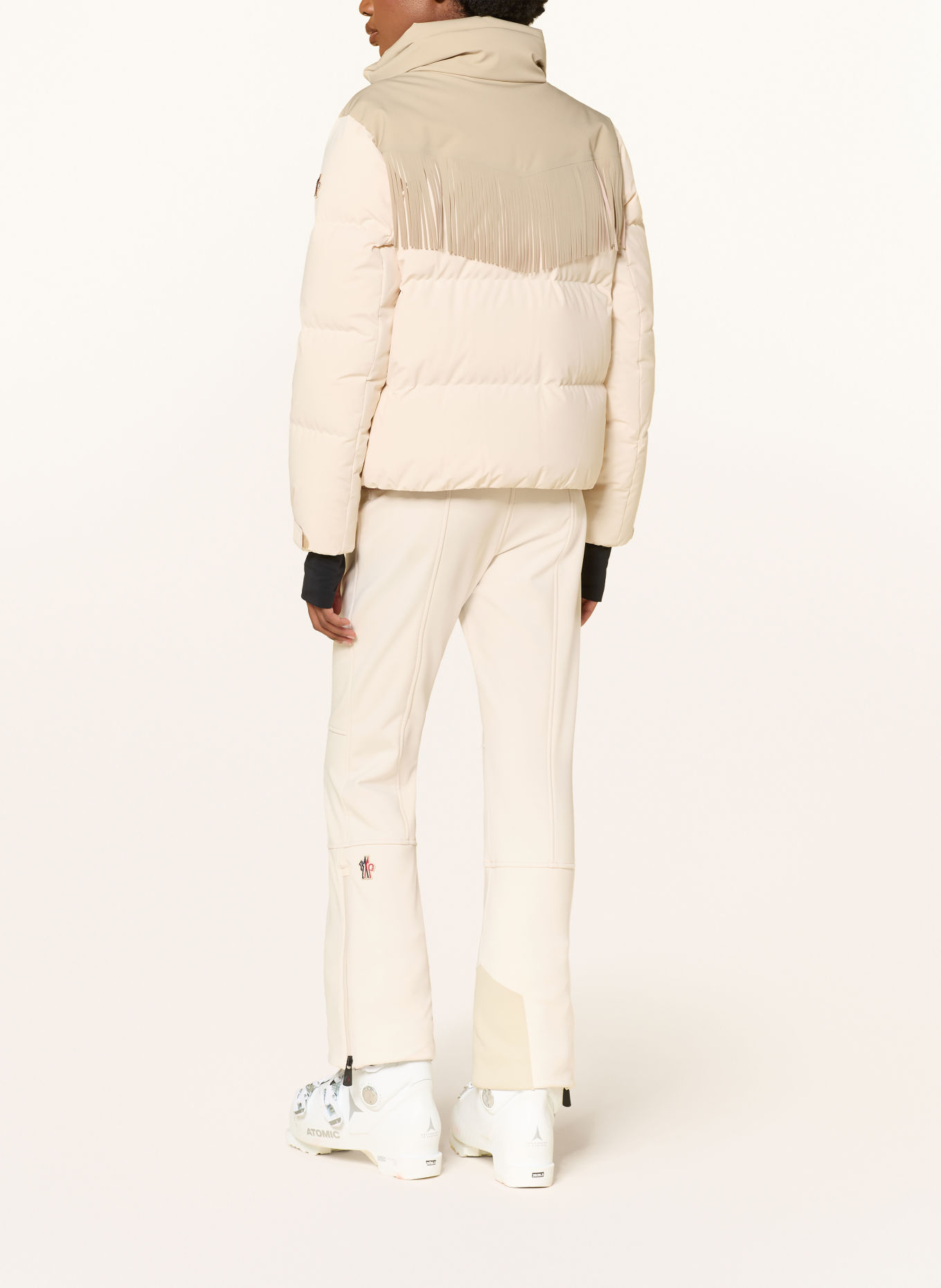 MONCLER GRENOBLE Daunen-Skijacke BESSIN: WEISS / BEIGE