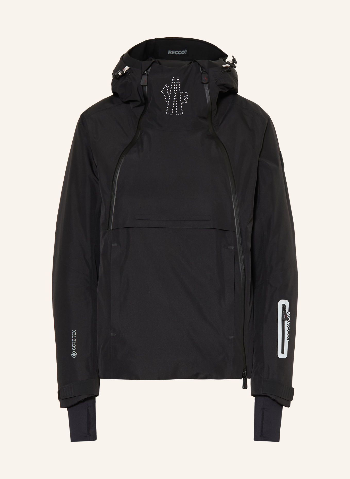 MONCLER GRENOBLE Daunen-Skijacke AMPAY: SCHWARZ