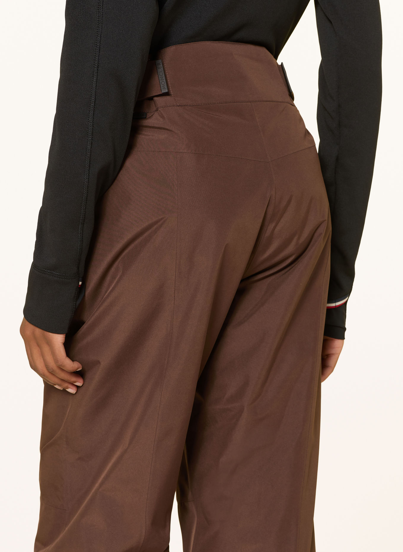 MONCLER GRENOBLE Ski pants: BROWN / BLACK