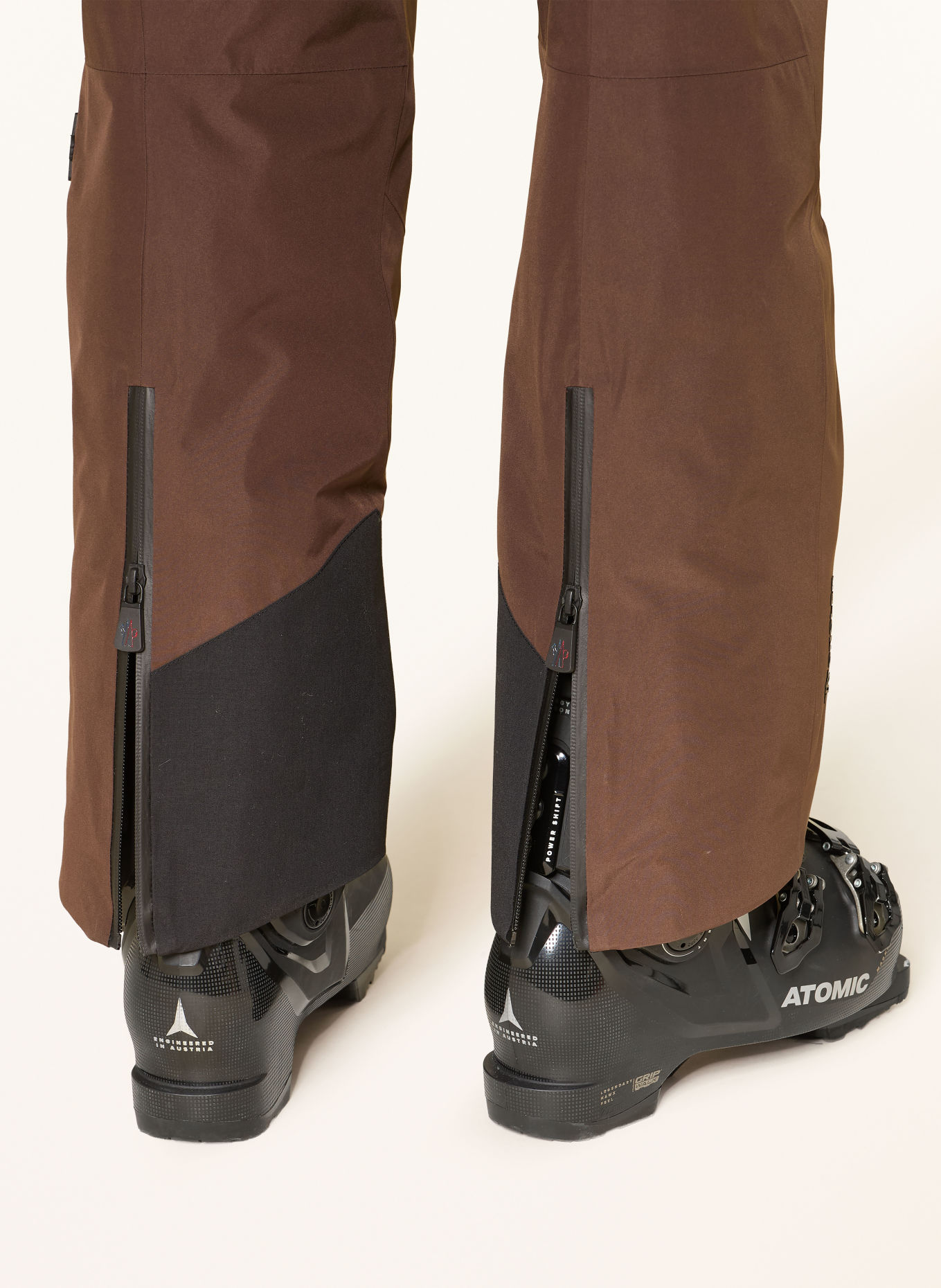 MONCLER GRENOBLE Ski pants: BROWN / BLACK