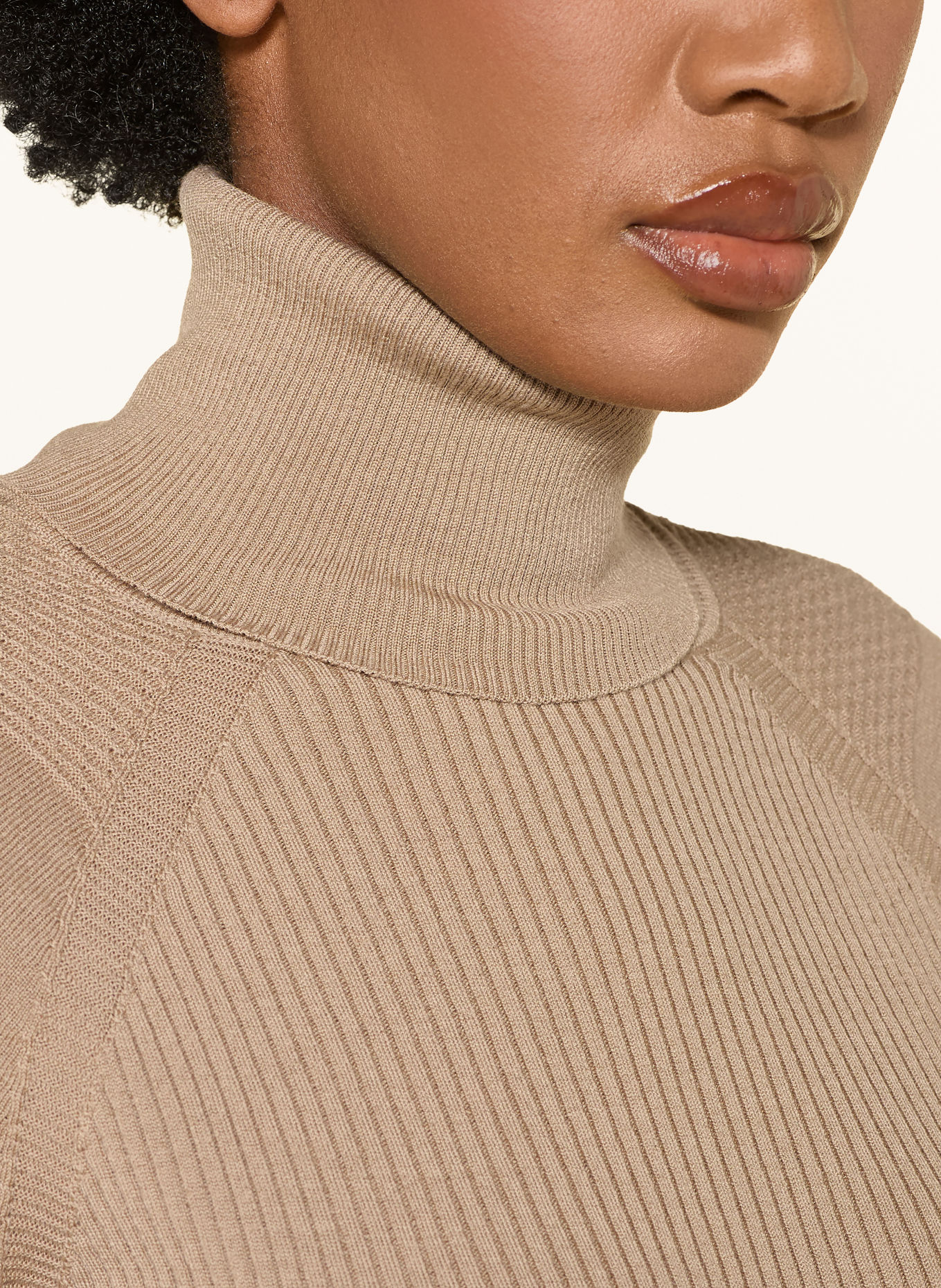 MONCLER GRENOBLE Turtleneck sweater: BEIGE