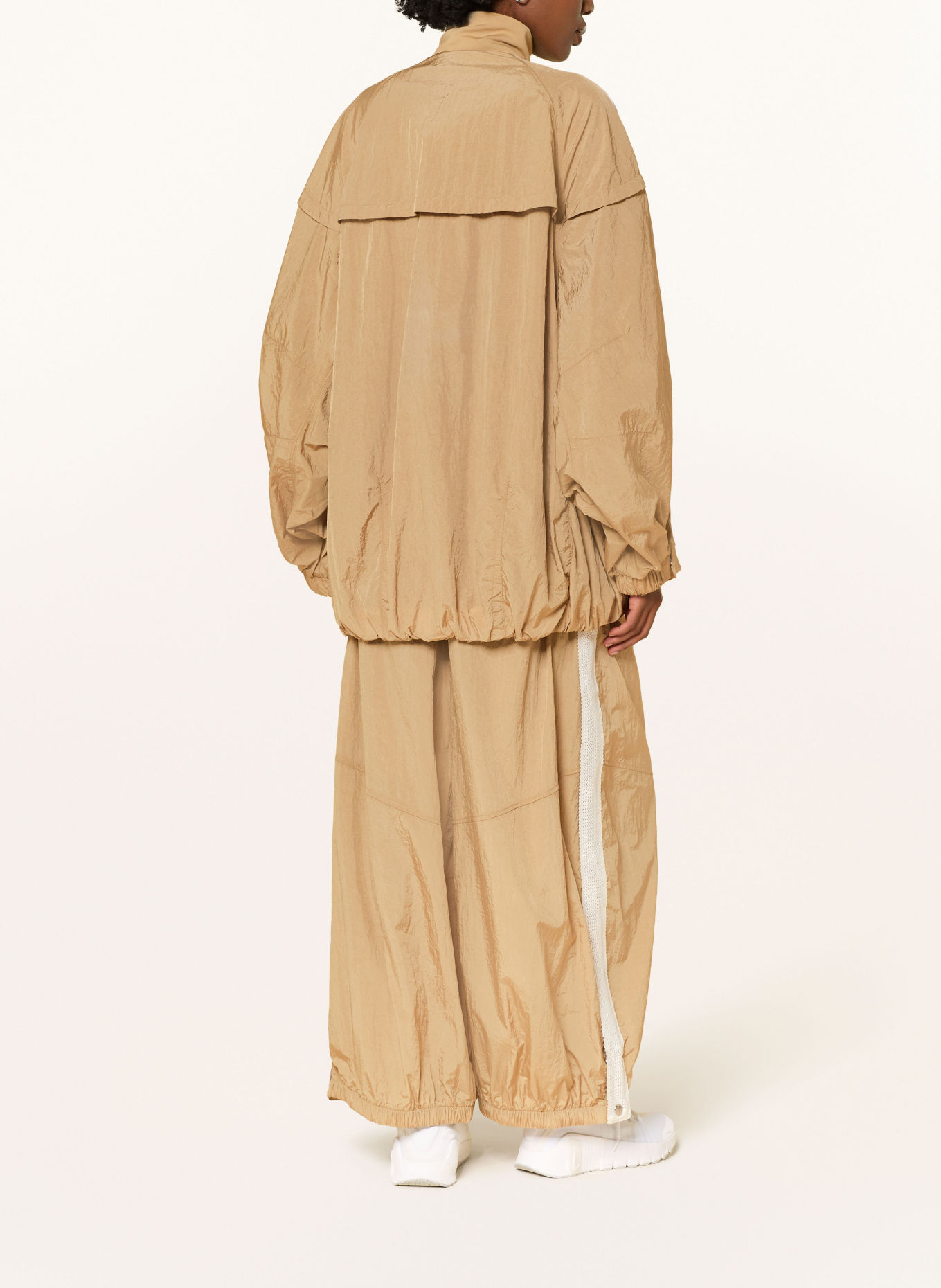 Nike Oversized zip-up sweatshirt: CAMEL