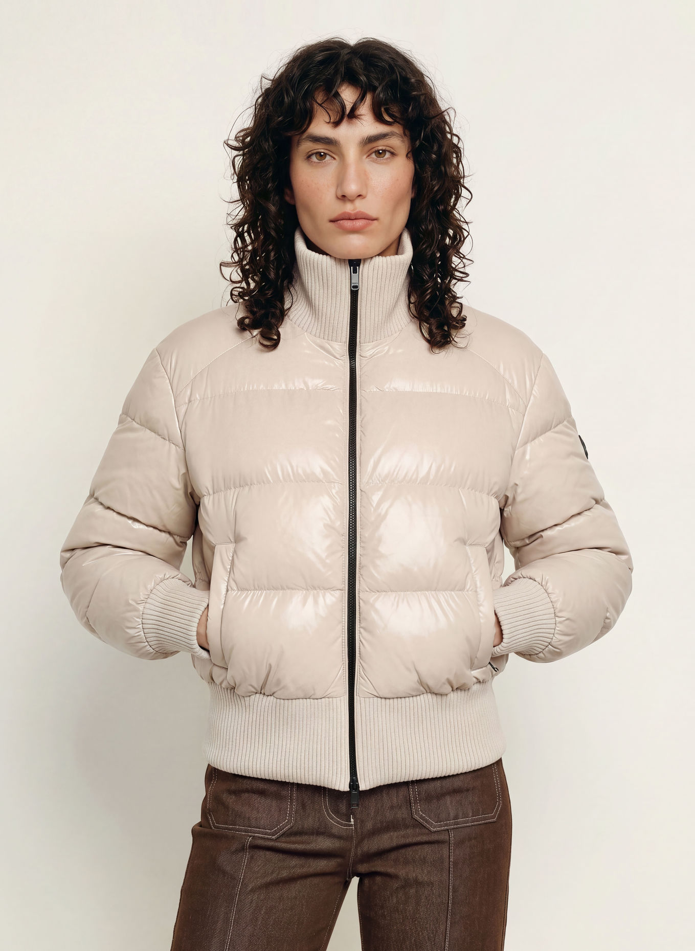 MOOSE KNUCKLES QUEENS Down Jacket: BEIGE