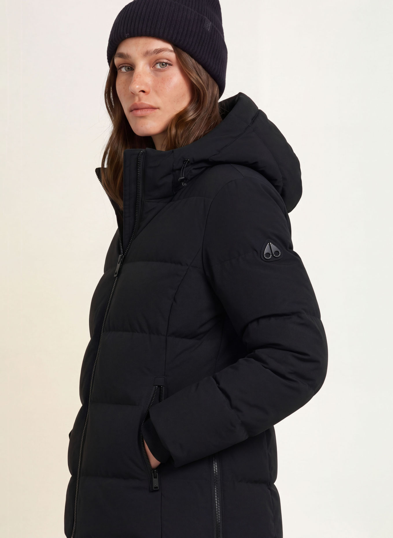 MOOSE KNUCKLES SOHO Down Jacket: BLACK