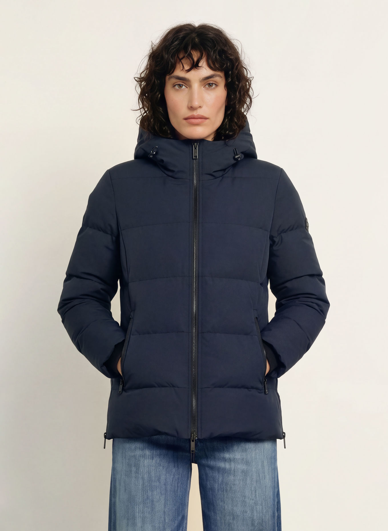 MOOSE KNUCKLES SOHO Down Jacket: DARK BLUE