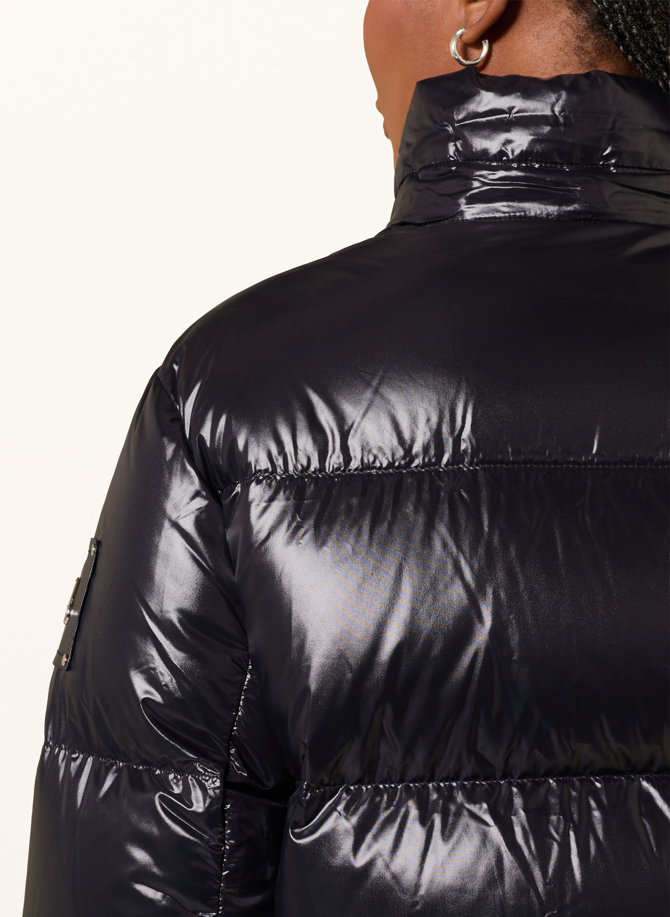 MOOSE KNUCKLES MOONSTONE Down Jacket with Detachable Hood: BLACK