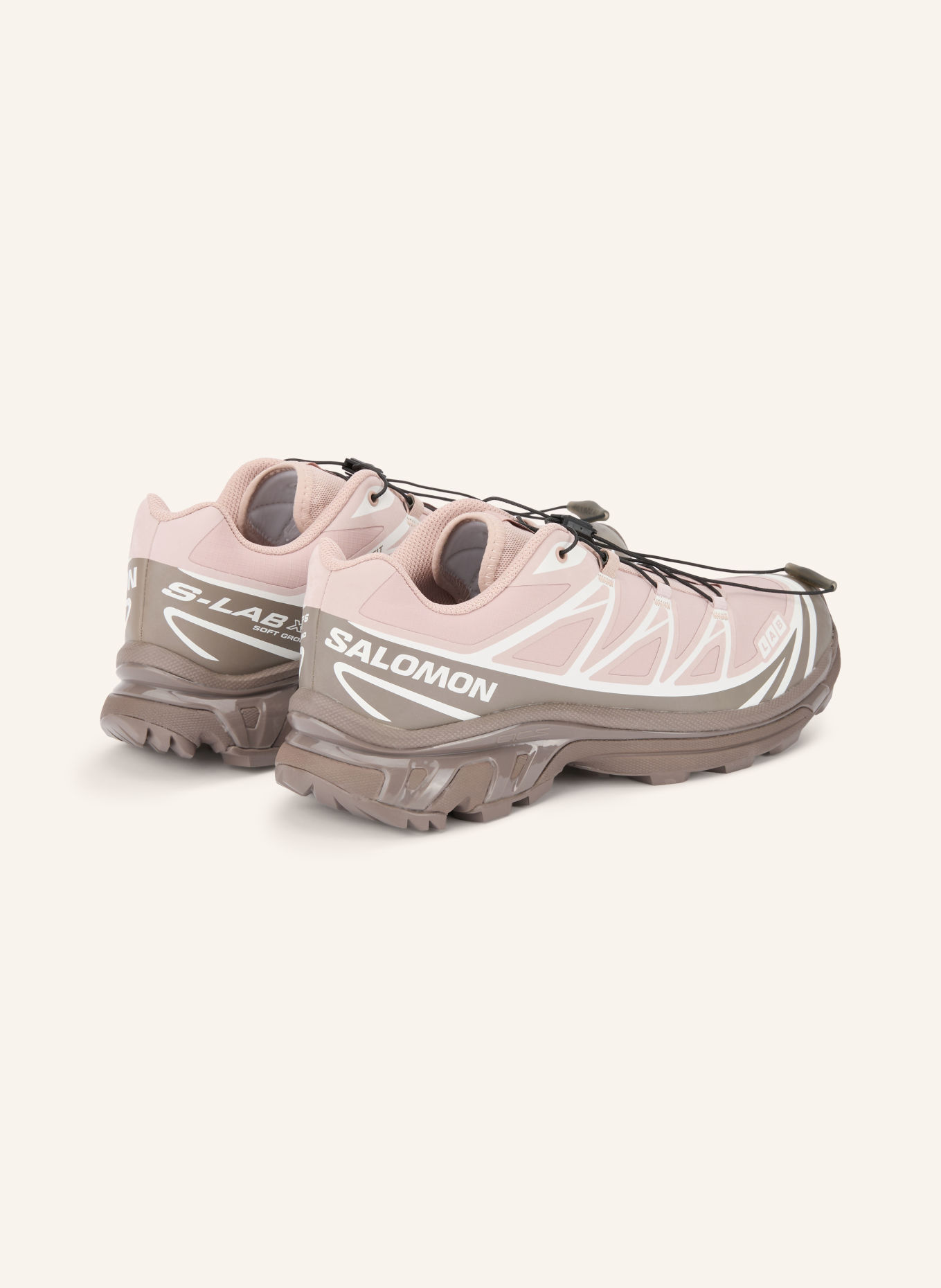 SALOMON XT-6 PROTECTIVE Sneakers: LIGHT PINK / DARK GRAY / WHITE