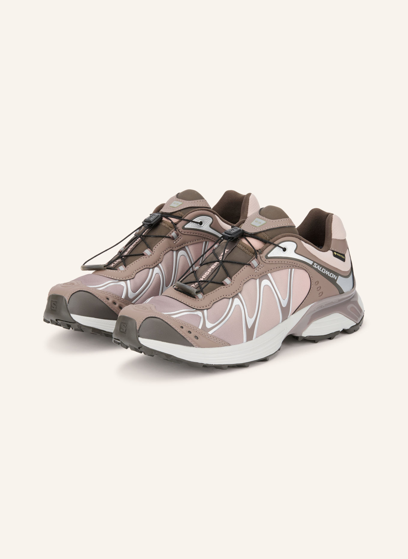 SALOMON XT-WHISPER GTX Sneakers: TAUPE / SILVER / BROWN