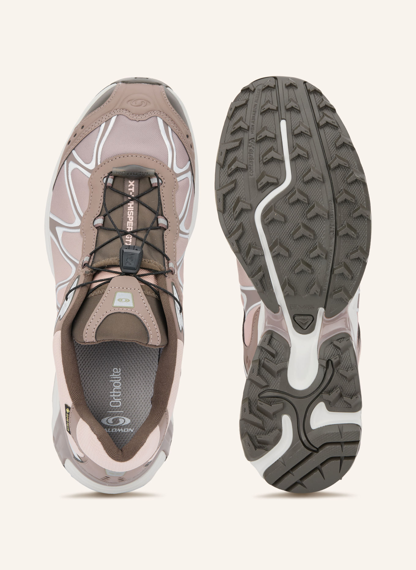 SALOMON XT-WHISPER GTX Sneakers: TAUPE / SILVER / BROWN