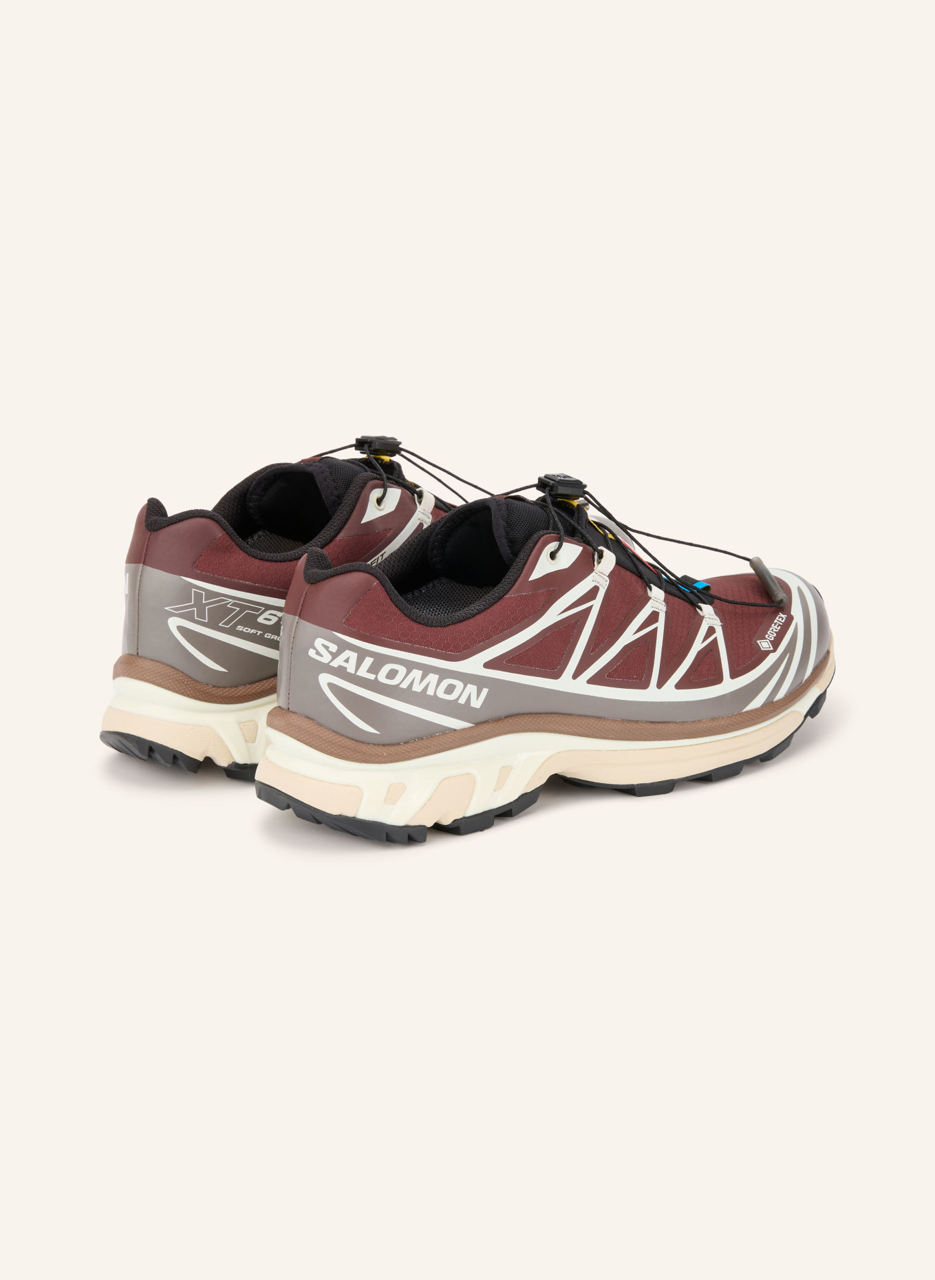 SALOMON XT-6 GTX Sneakers: BROWN / DARK BROWN / ECRU