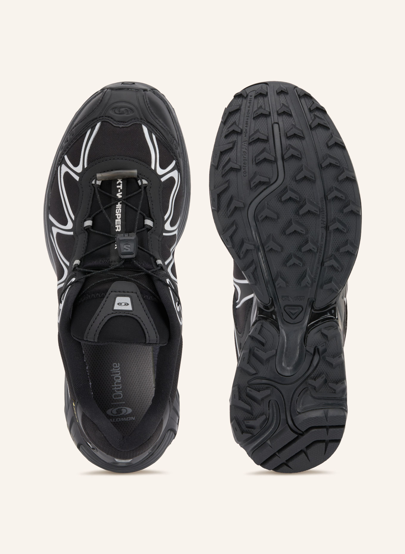 SALOMON XT-WHISPER GTX Sneakers: BLACK / SILVER