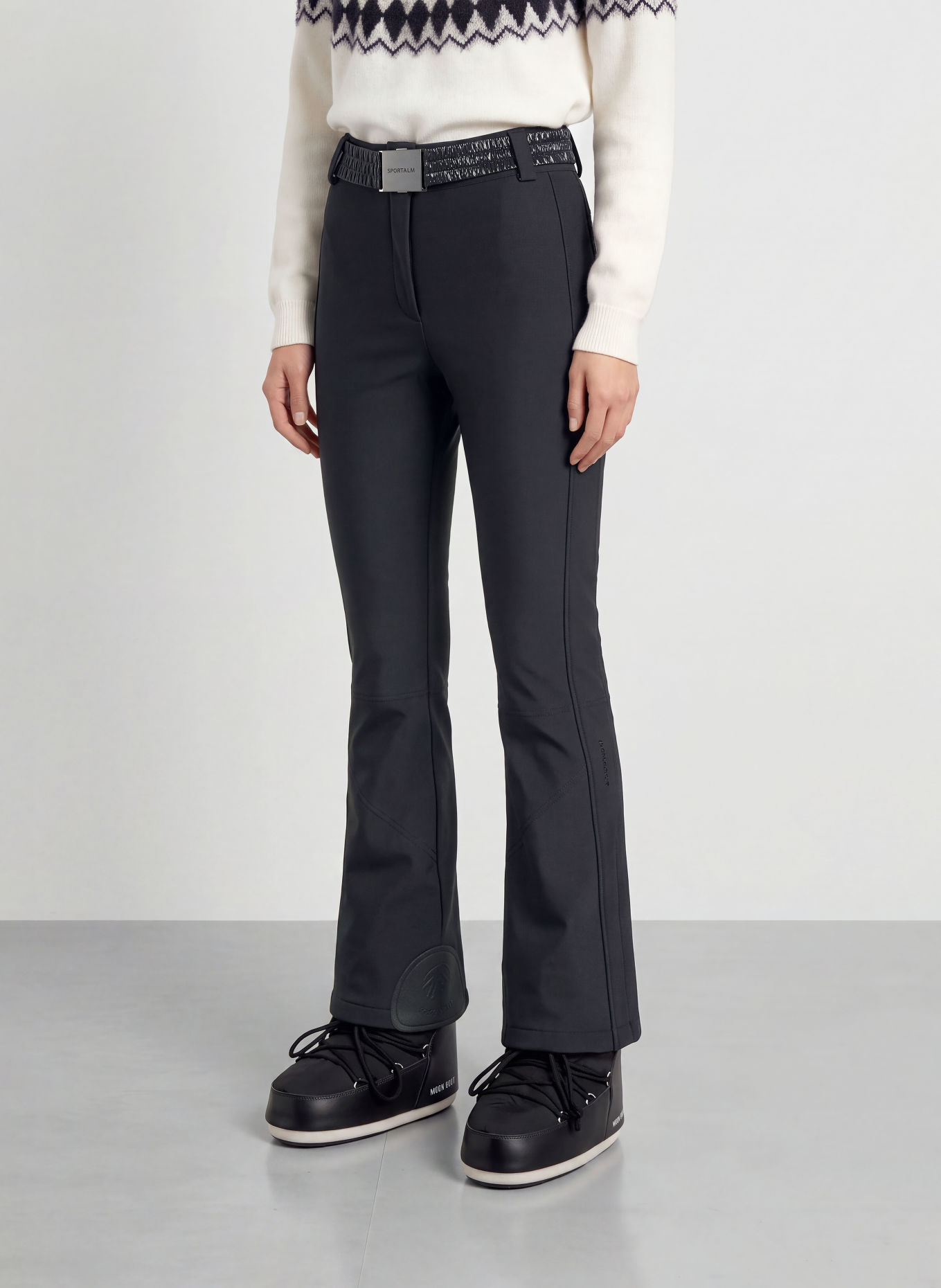 SPORTALM Softshell ski pants: BLACK