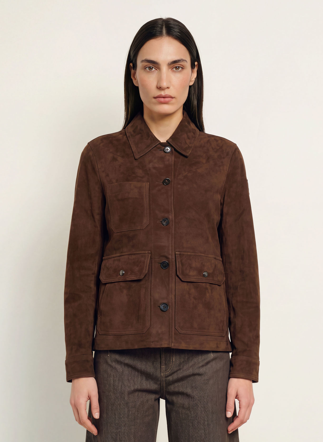 BELSTAFF Lederjacke: DUNKELBRAUN