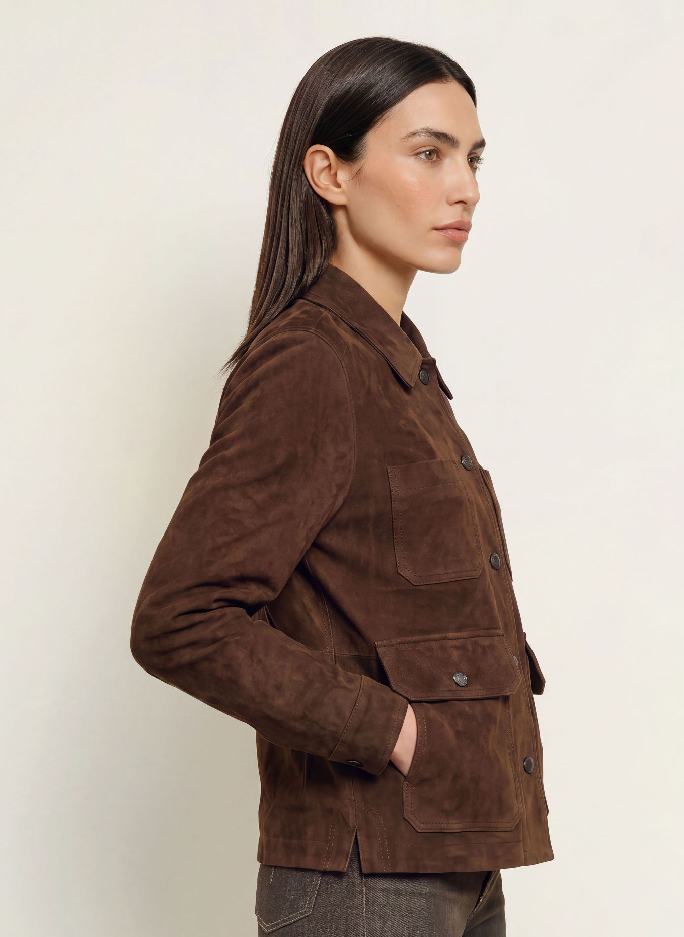 BELSTAFF Lederjacke: DUNKELBRAUN
