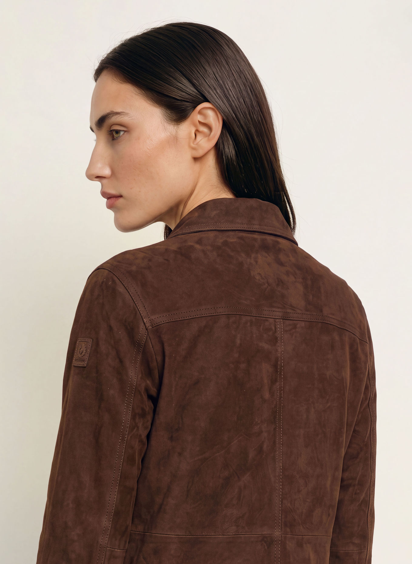 BELSTAFF Lederjacke: DUNKELBRAUN