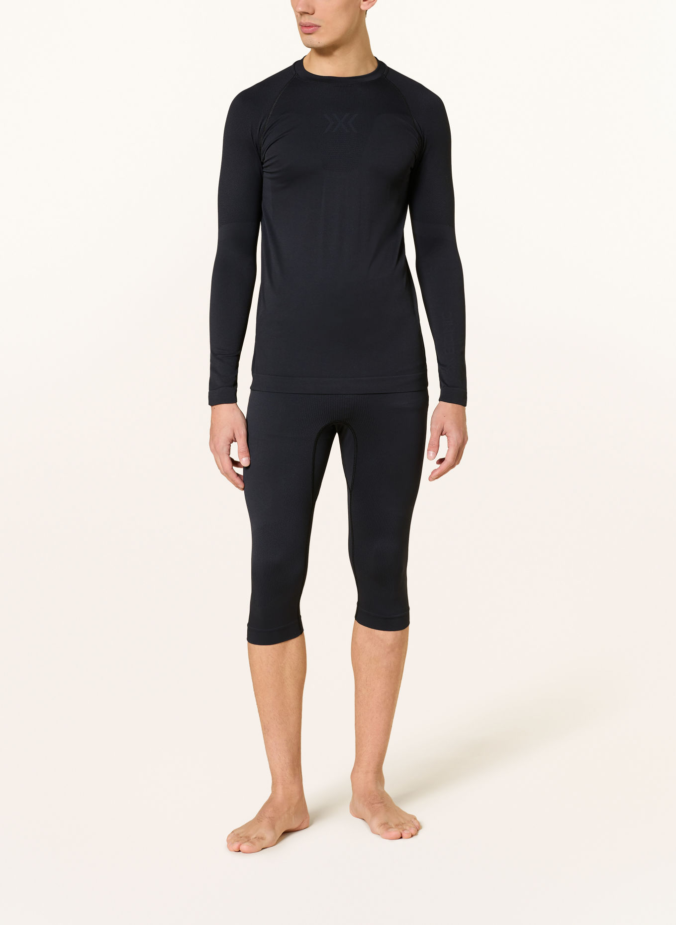 X-BIONIC X-ENTIAL functional underwear pants with shortened leg length: BLACK