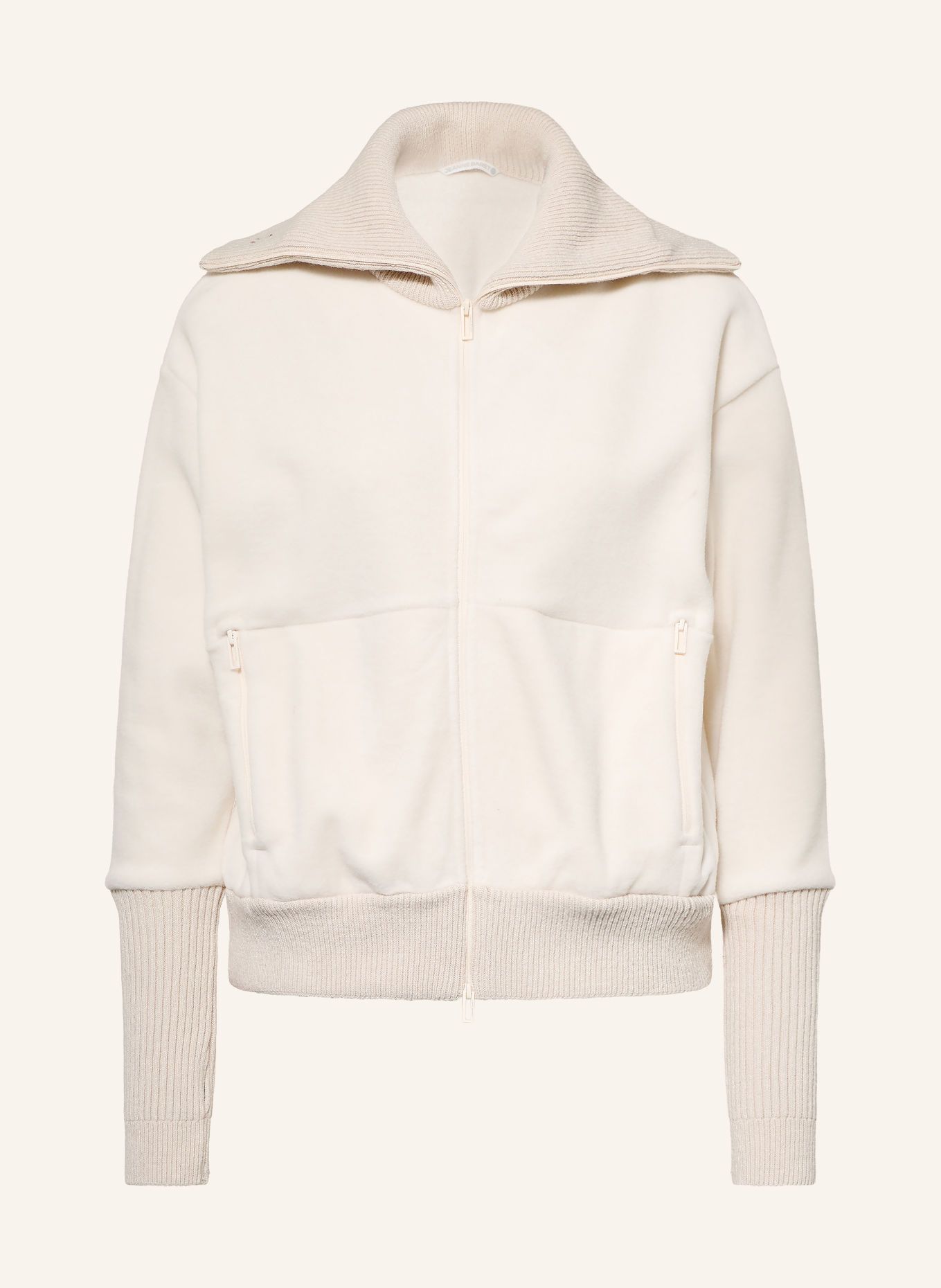 JEANNE BARET WALLIS Fleece Jacket: ECRU
