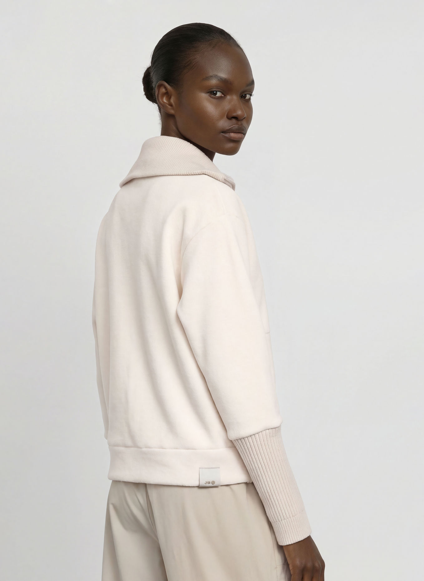 JEANNE BARET WALLIS Fleece Jacket: ECRU