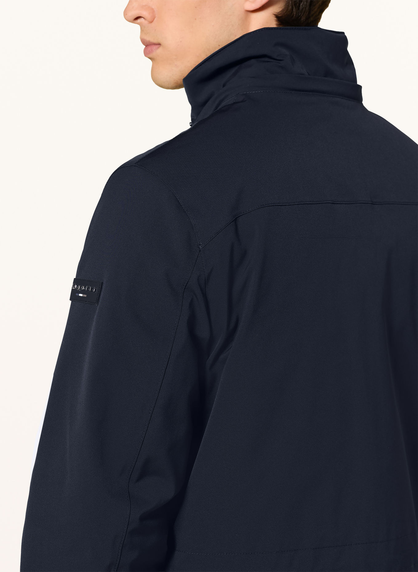 bugatti Parkas med avtagbar huva: MÖRKBLÅ
