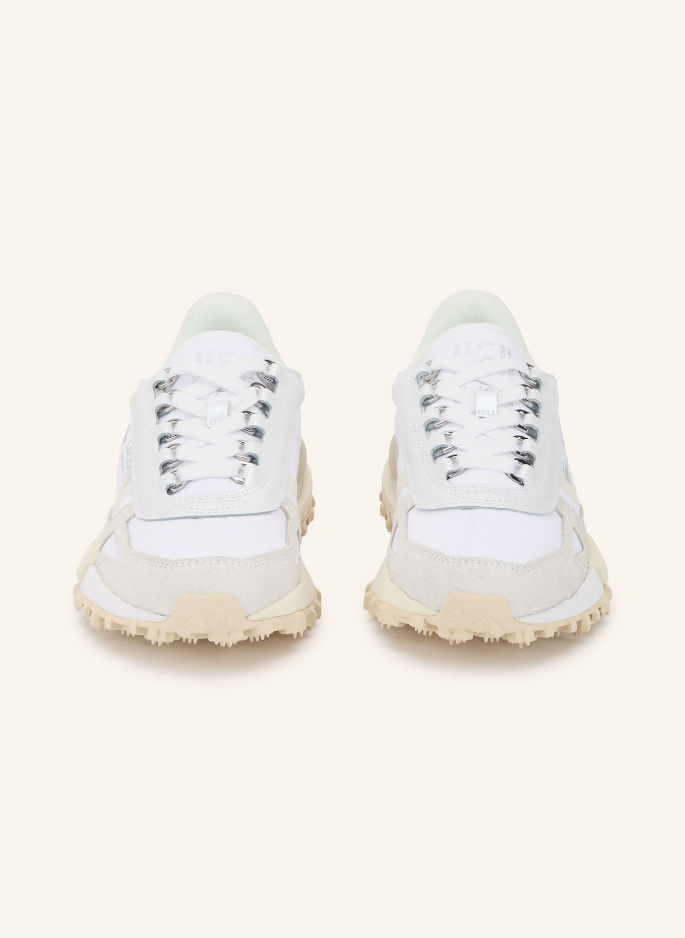 LACOSTE Sneakersy ELITE ACTIVE: BÍLÁ / STŘÍBRNÁ