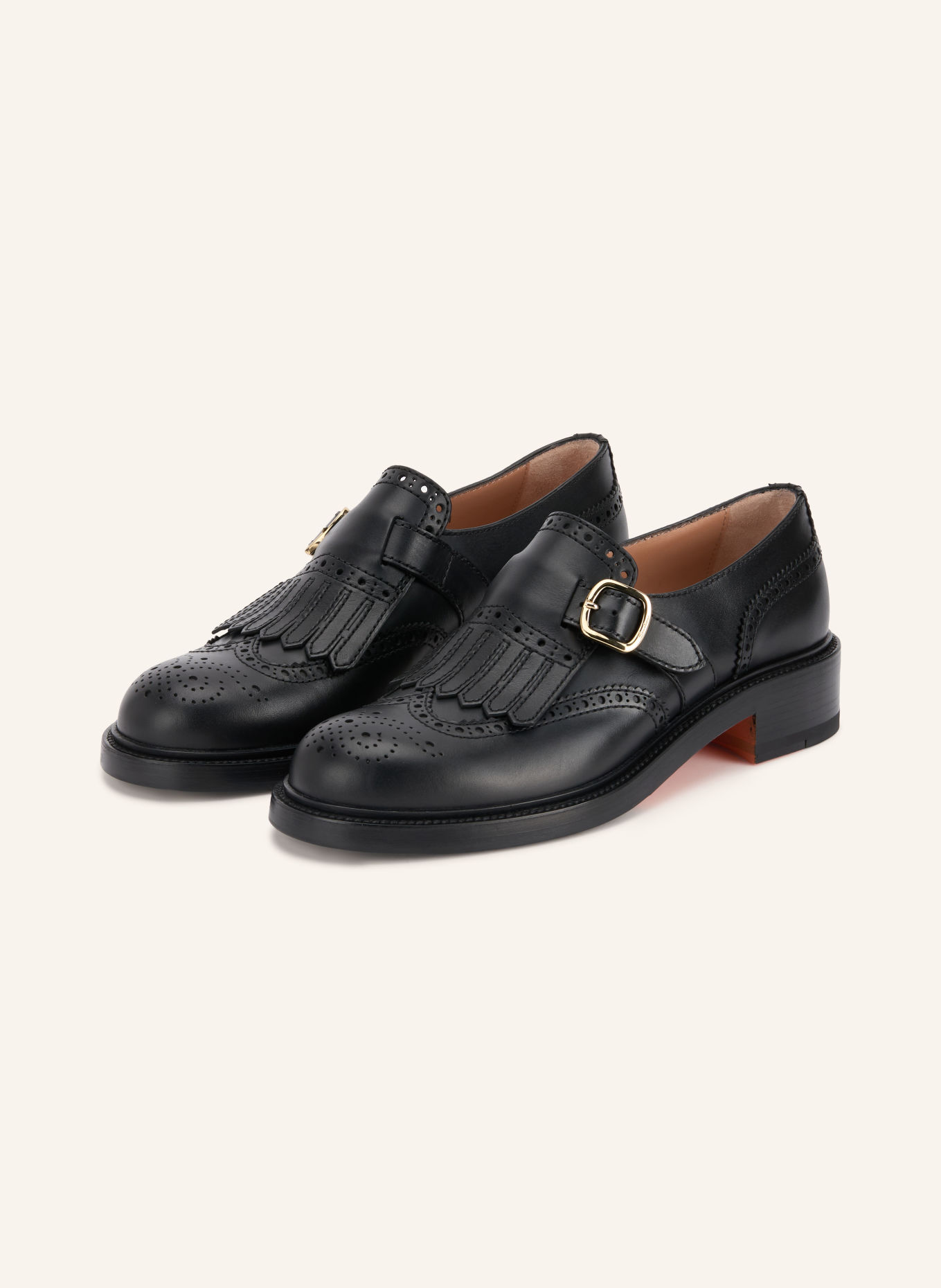 Santoni Monks ELSA: BLACK