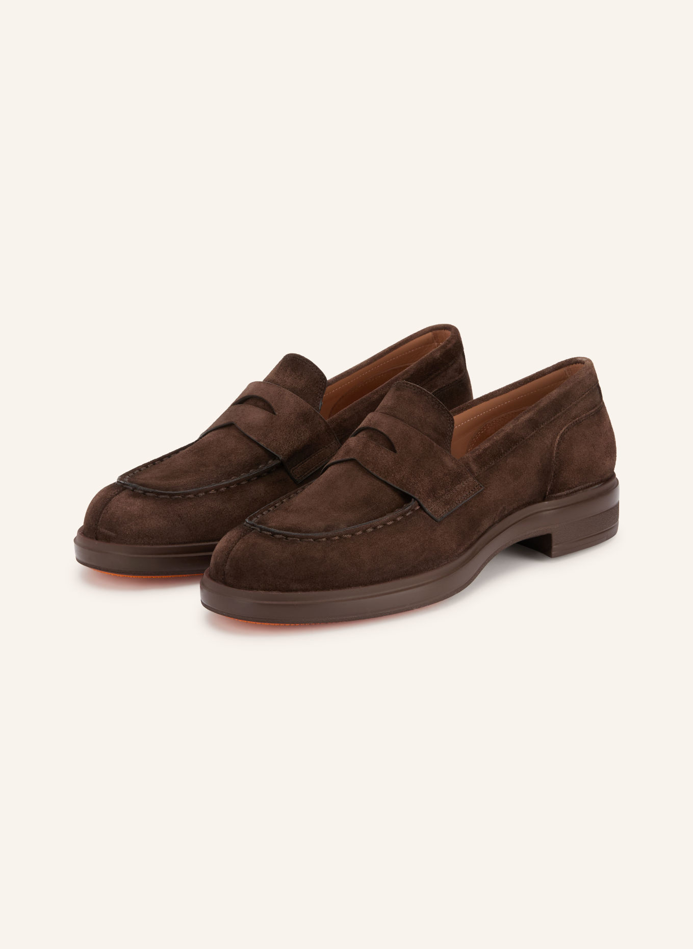 Santoni EASY Penny loafer: DARK BROWN