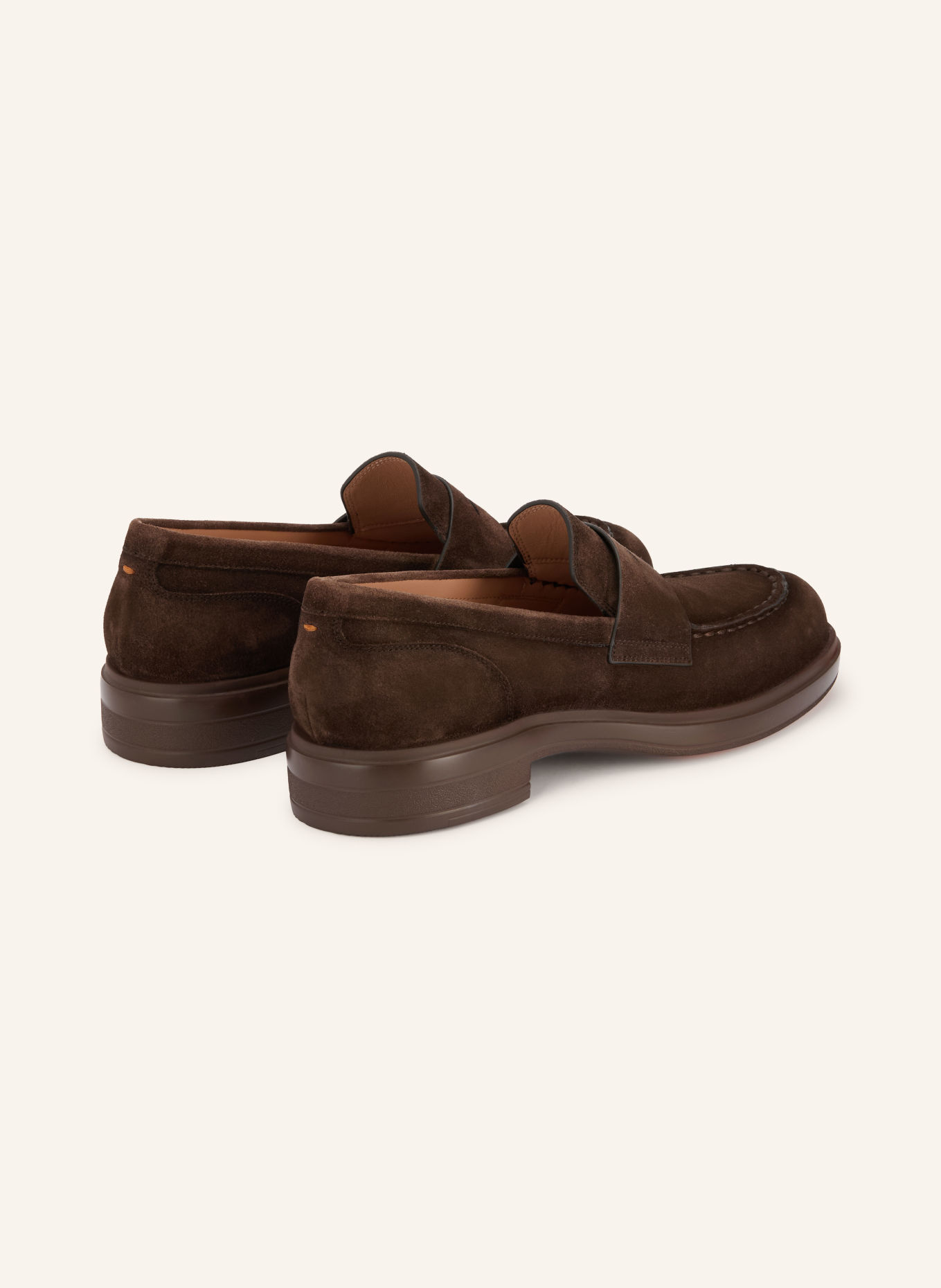 Santoni EASY Penny loafer: DARK BROWN