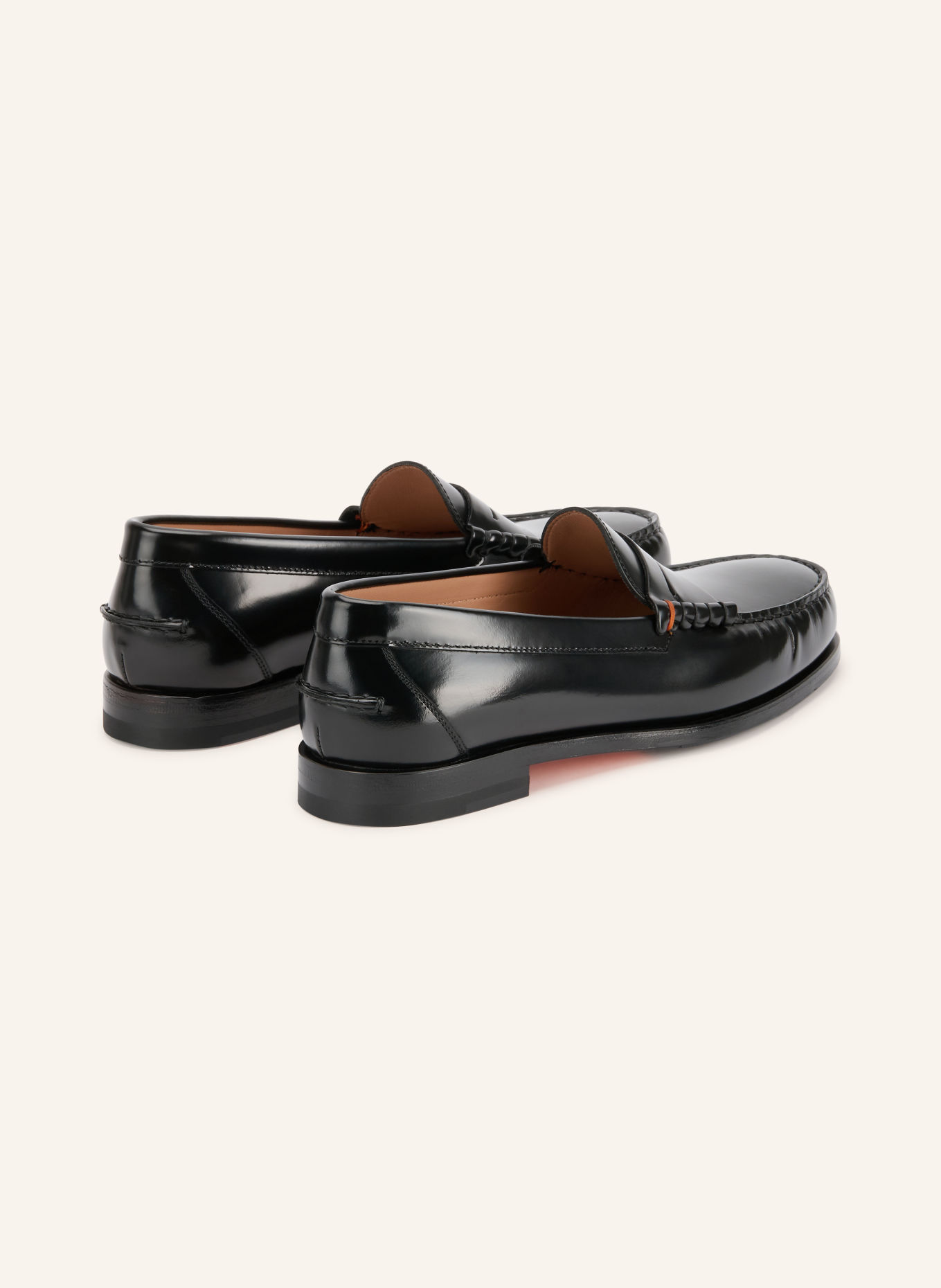Santoni Loafers à barrette QUENTIN: NOIR