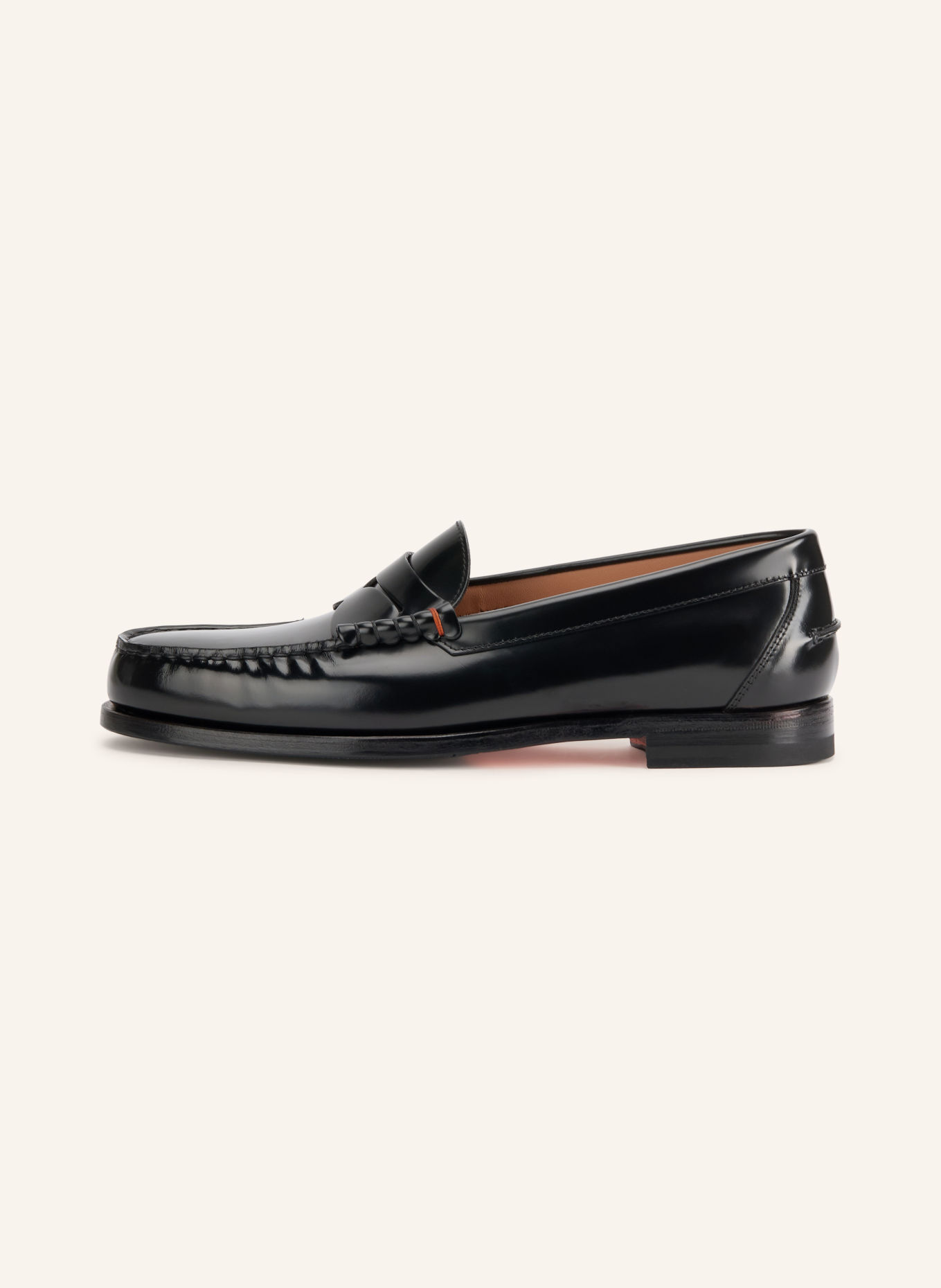 Santoni Loafers à barrette QUENTIN: NOIR