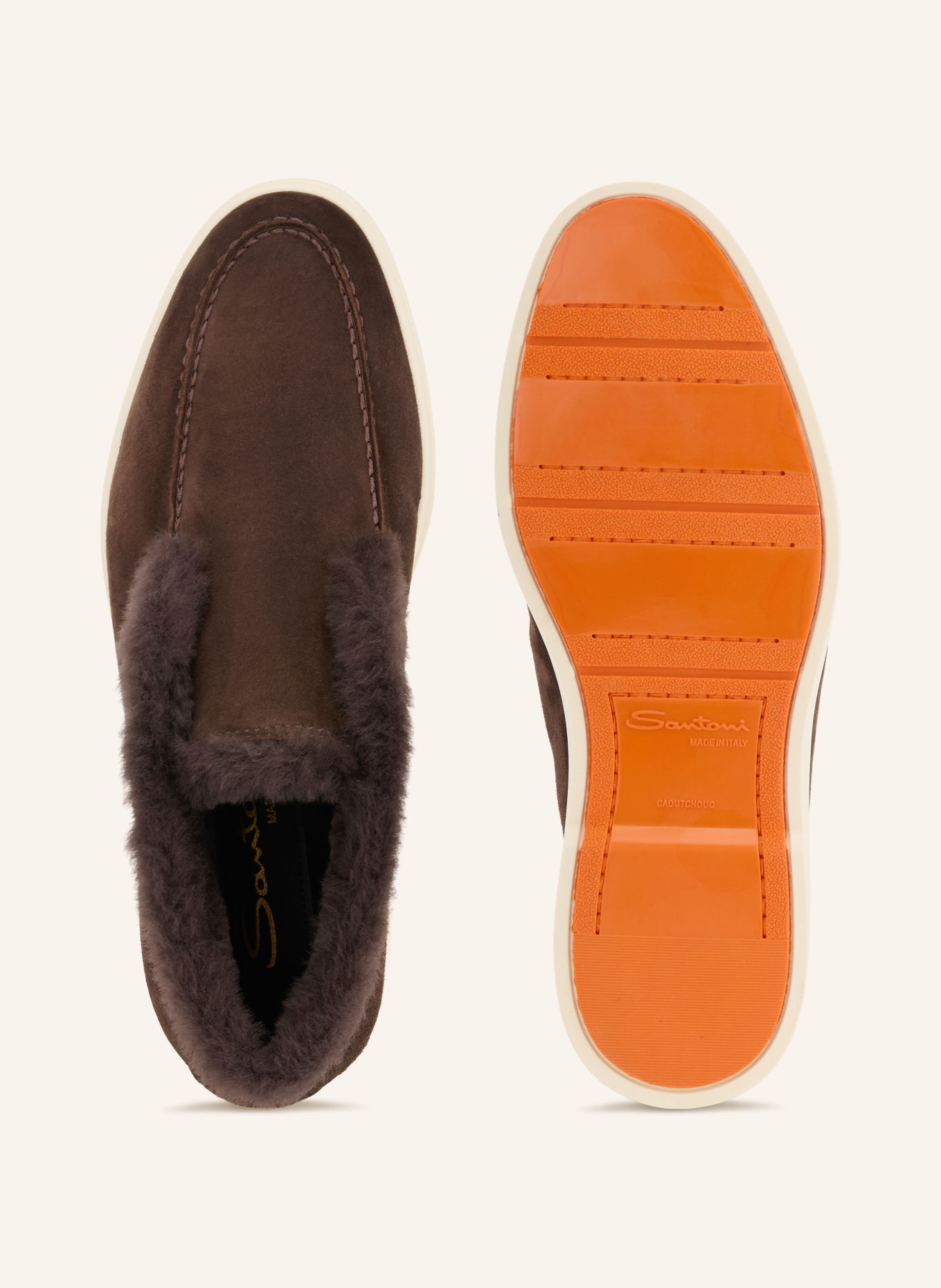 Santoni FORTUNE Boots: DARK BROWN